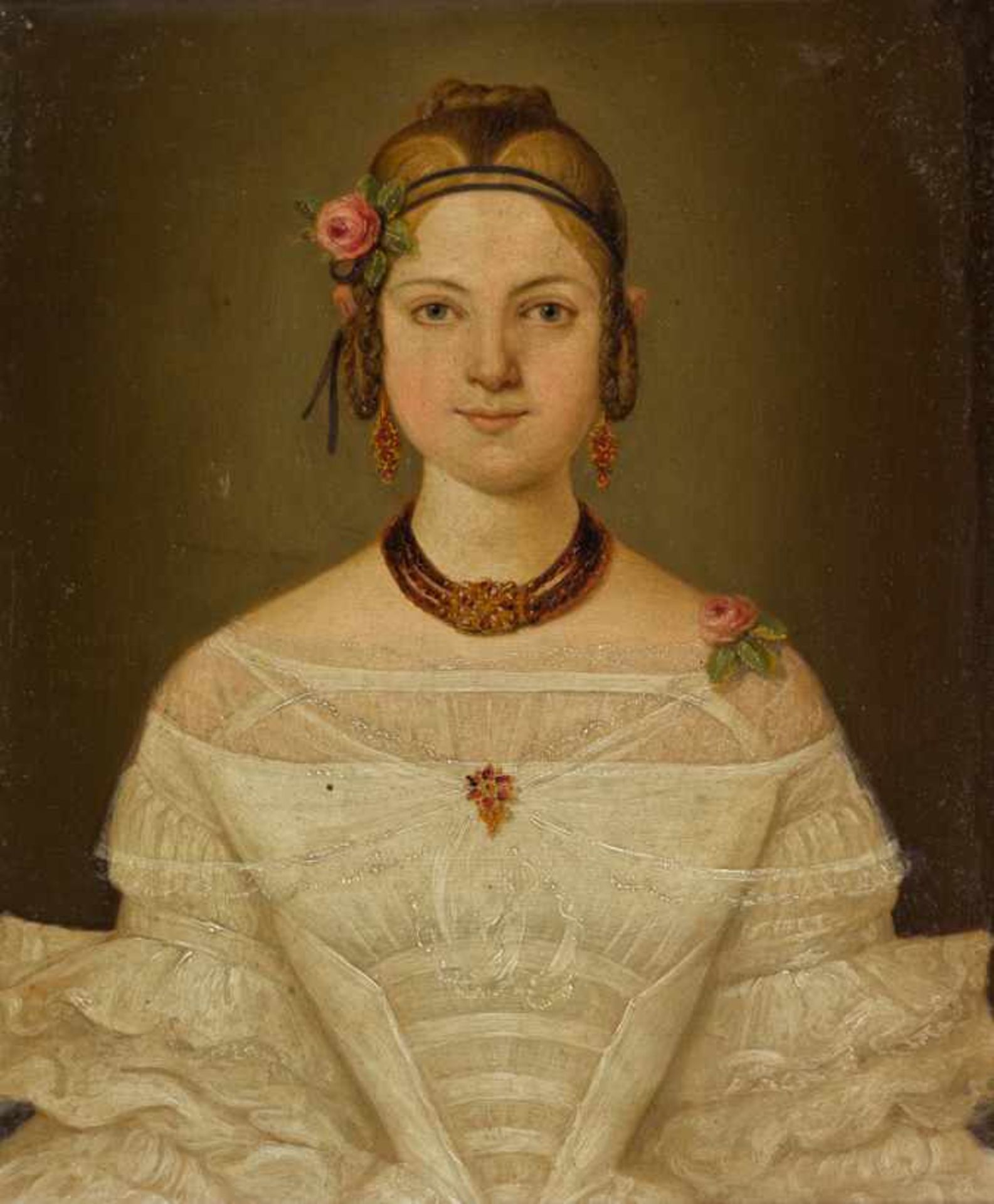 Biedermeier-Porträtist (um 1838)Maria Bebenroth,geboren den 16. Januar 1823, gemalt auf dem