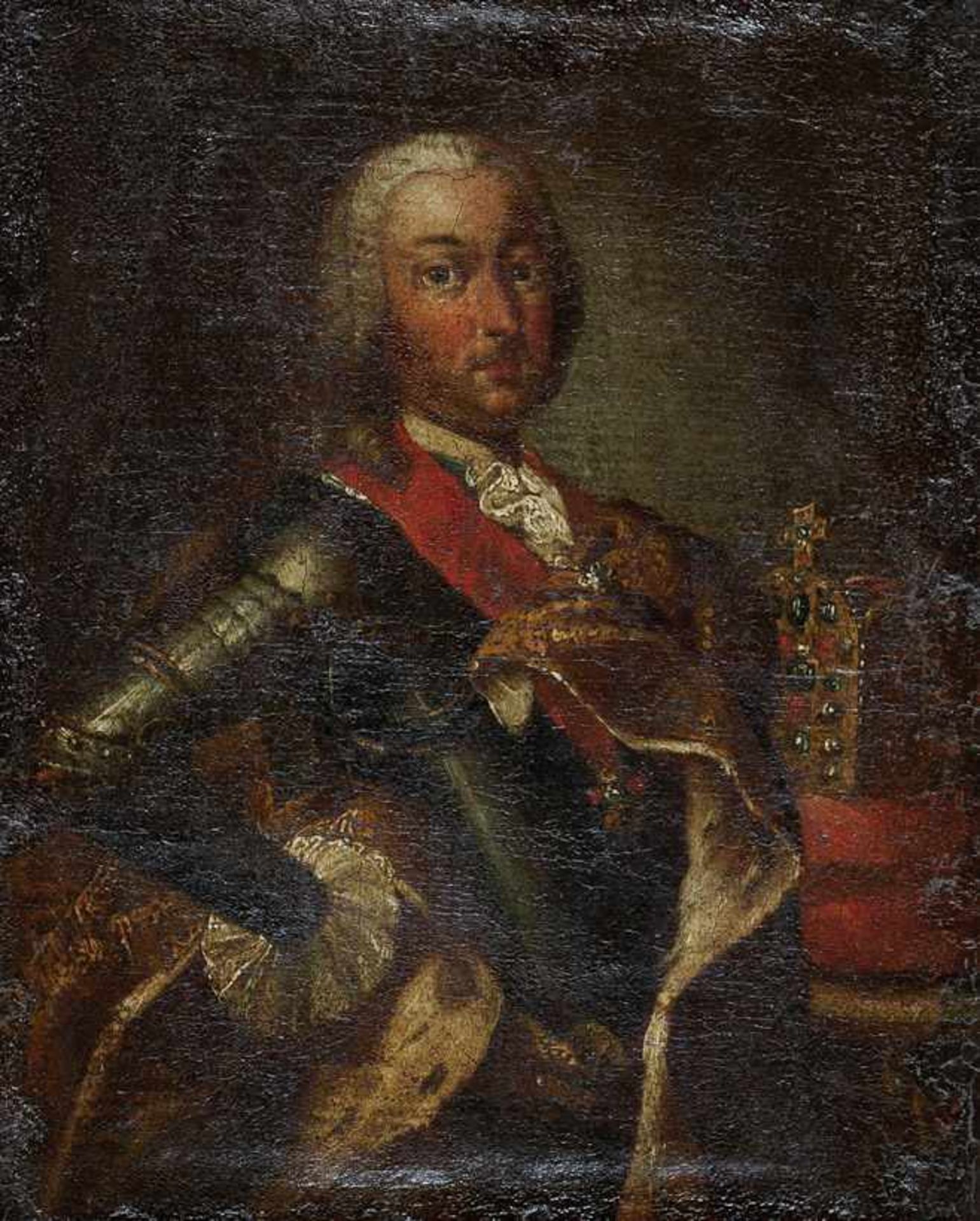 Höfischer Maler (M. 18. Jh.)Kaiser Franz I. Stephan von LothringenHüftbildnis im Kürass mit