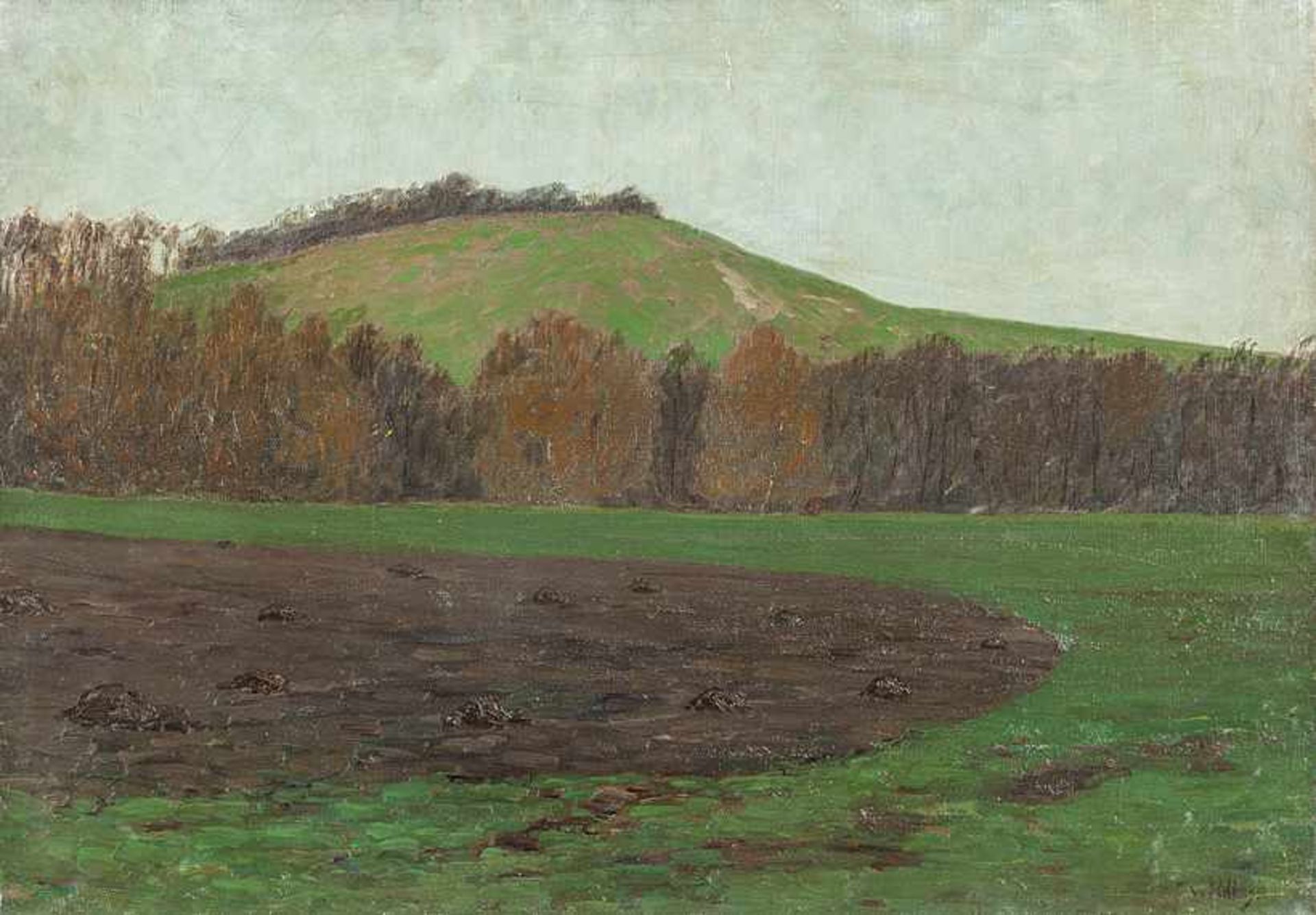 Wildhagen, Fritz (Moskau, Schloss Holte 1878-1956)Ölpalmen am Viktoriasee, UgandaSign. Lwd. 63×76 - Bild 2 aus 2