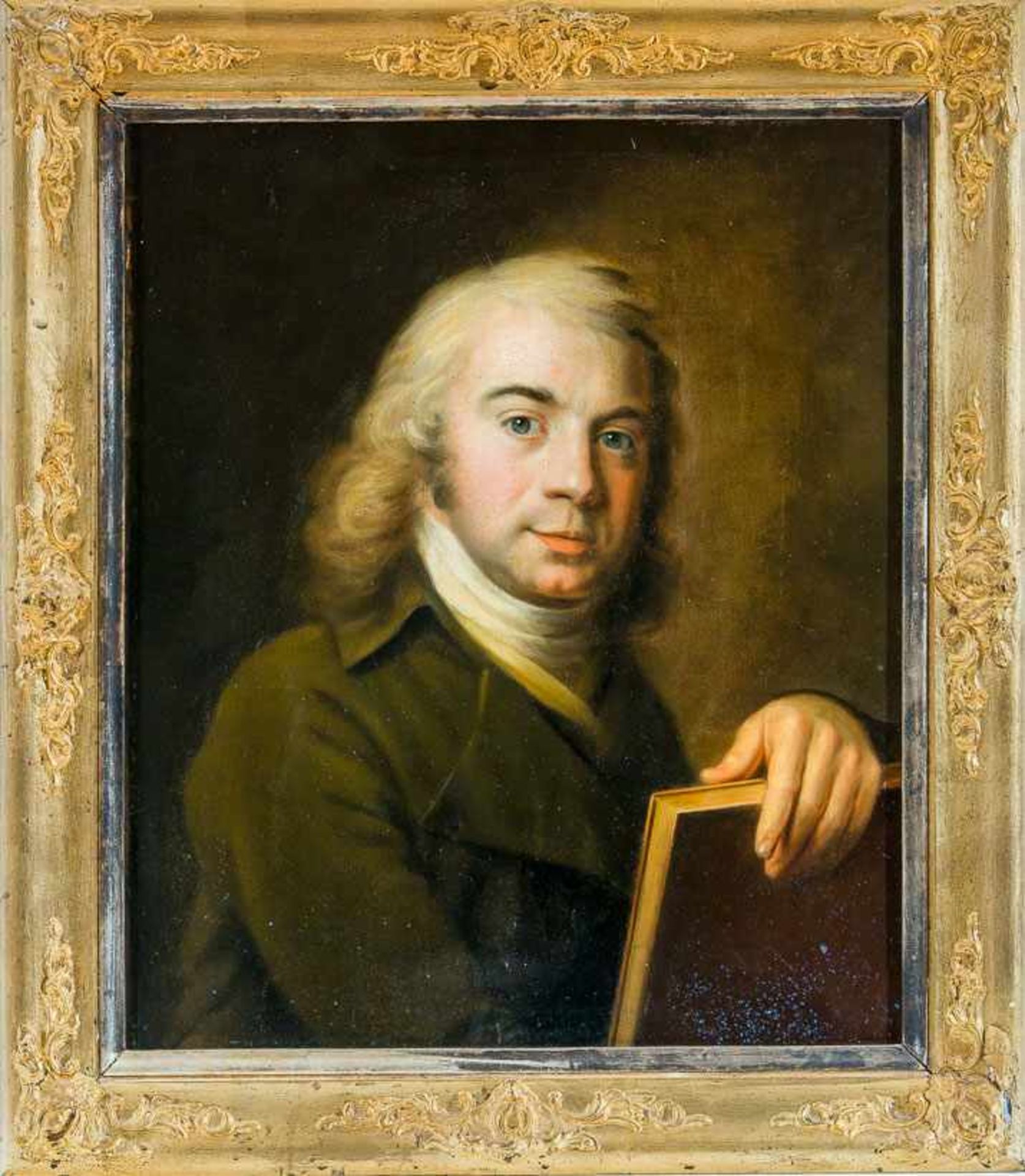 Porträtmaler (um 1790)Brustbildnis eines jüngeren Mannes mit graublondem, lockigem HaarIn