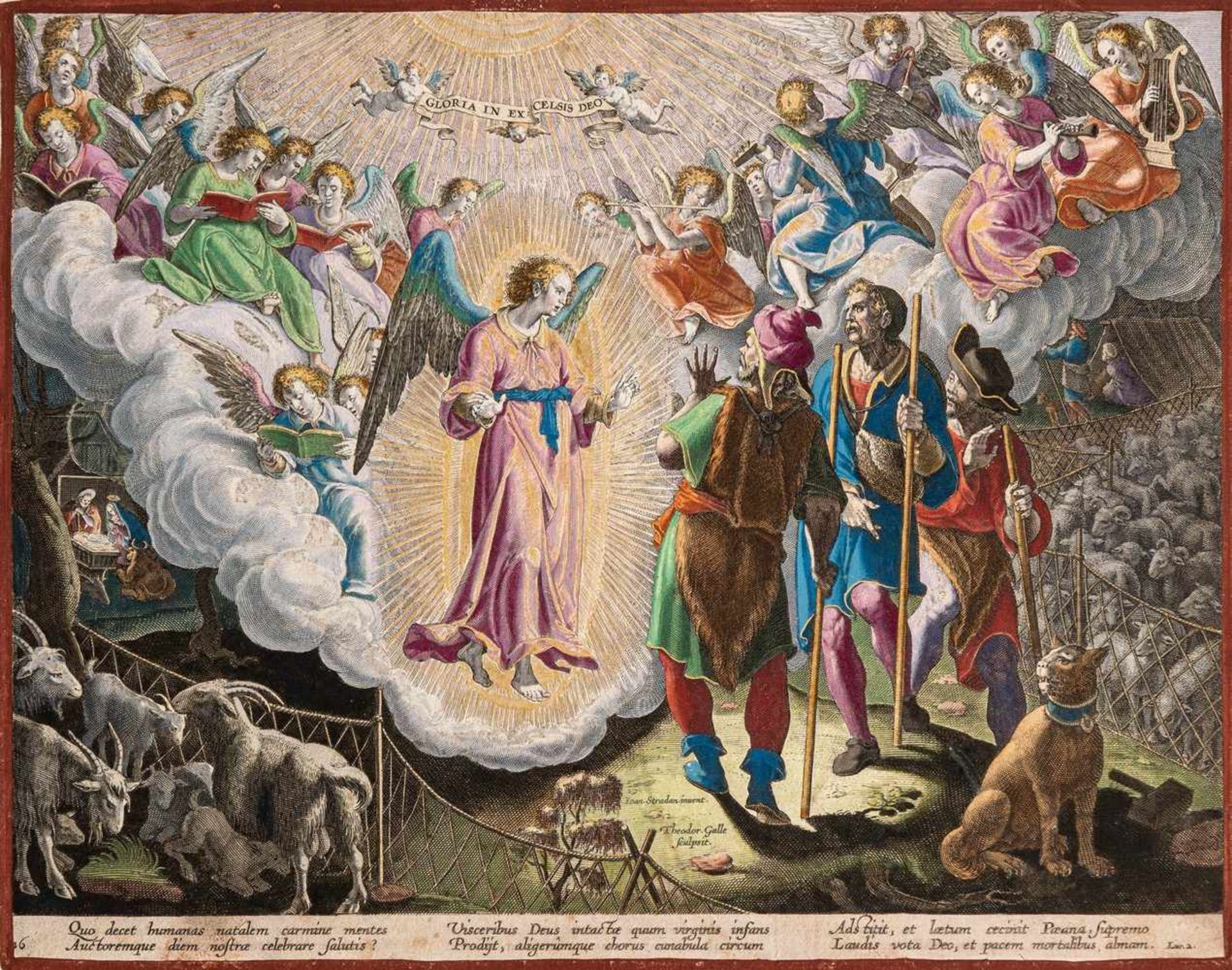 Galle, Theodore (Antwerpen 1571-1633)Gloria in excelsis deoDer Engel des Herrn verkündet den
