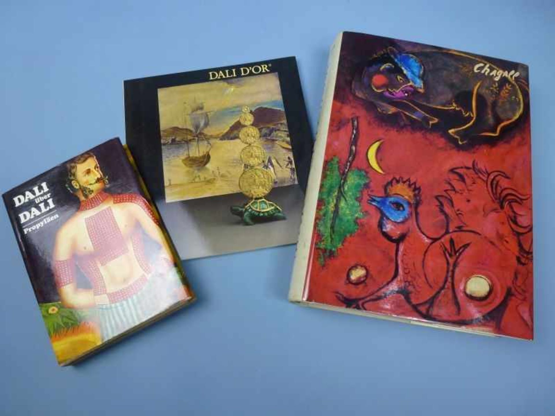 Konvolut Bücher, Dali über Dali (Propyläen), Dali Dór (Orangerie-Reinz), Marc Chagall(DuMont)