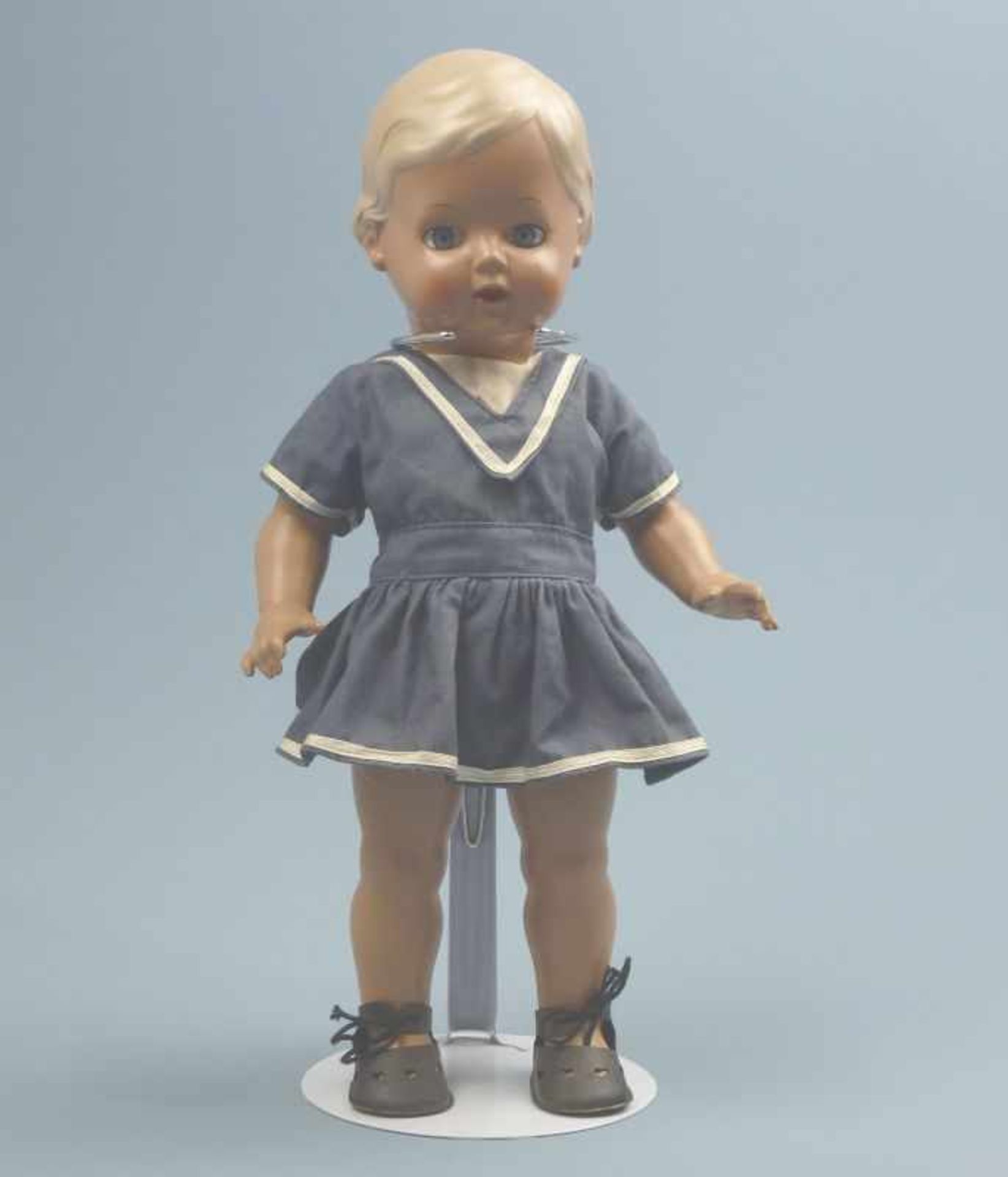 Puppe "Christel", Schildkröt, 1950er Jahre Celluloid, L 34 cm