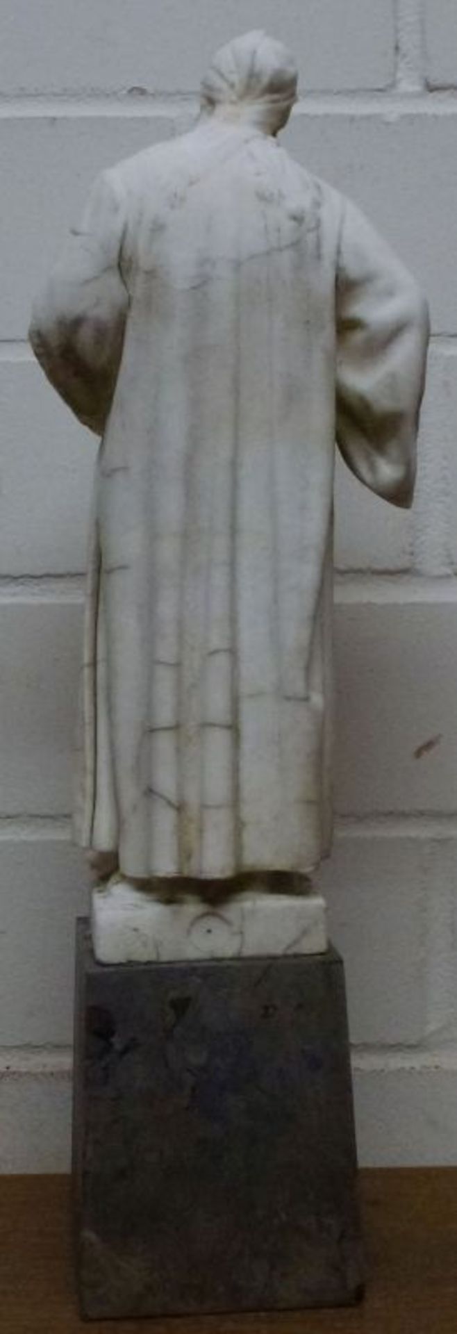 Nathan der WeiseNathan der WeiseAdolf Jahn (1858-1941) Alabaster, Ritzsign., Standbildnis auf - Bild 2 aus 2