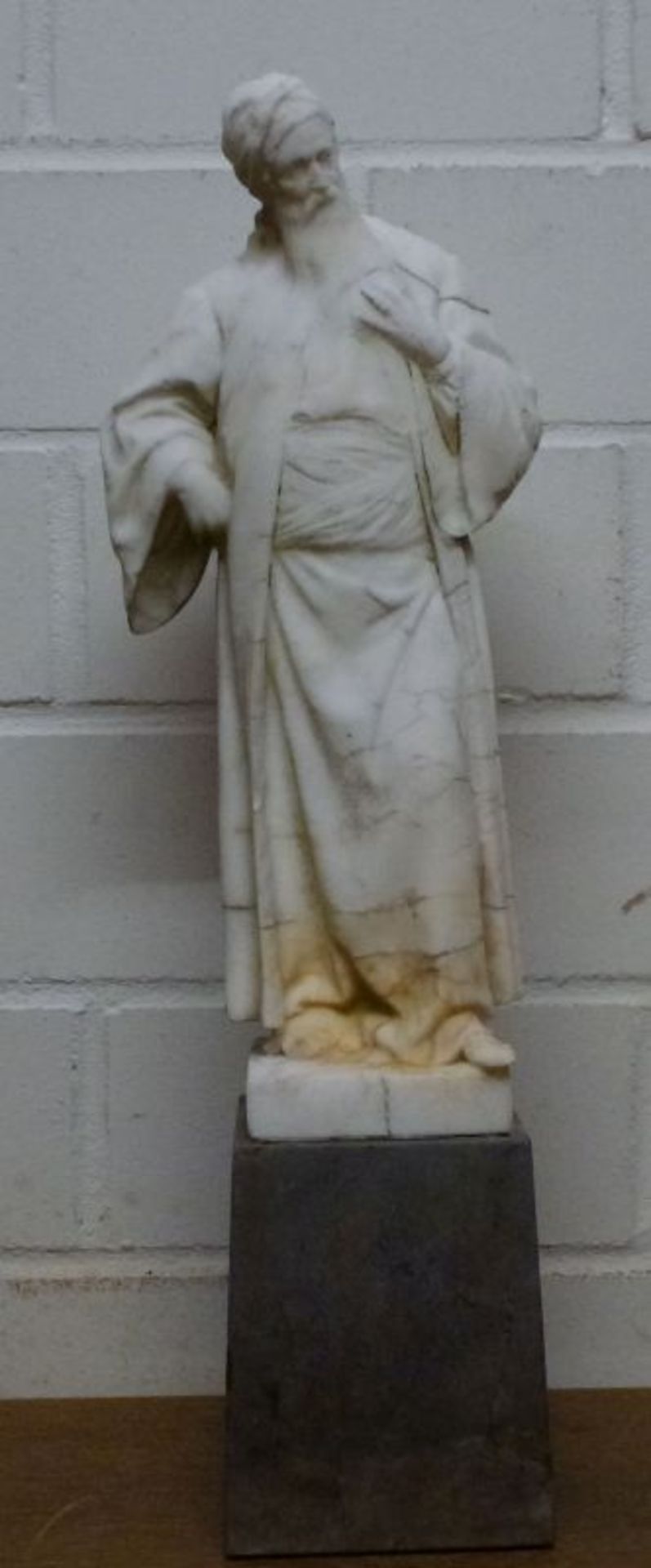 Nathan der WeiseNathan der WeiseAdolf Jahn (1858-1941) Alabaster, Ritzsign., Standbildnis auf