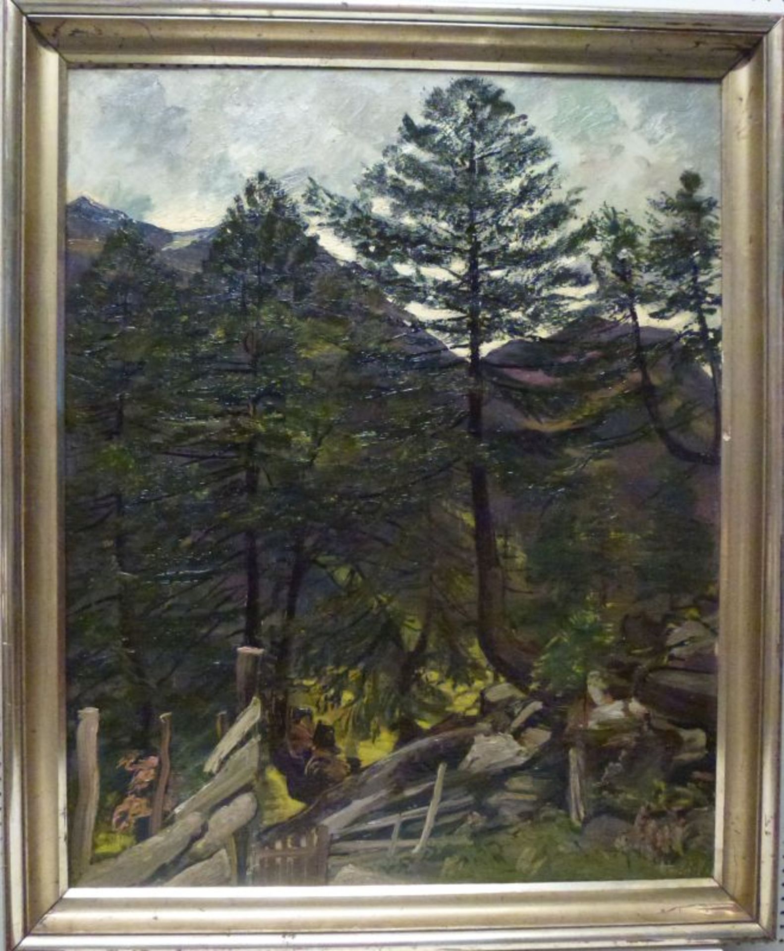 ''Lärchen in den Tauern''''Lärchen in den Tauern''Anton Leidl (1900-'76), 1940 Öl/LW, sign., rs. - Bild 2 aus 3