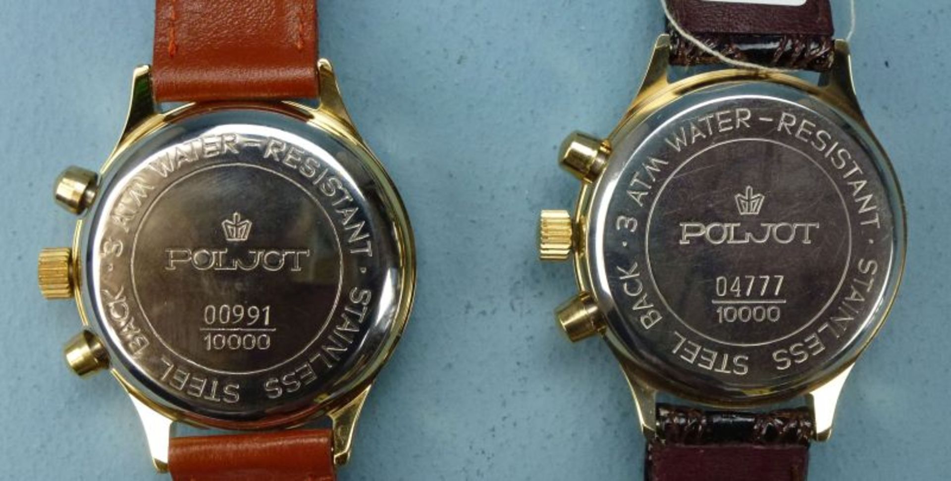 2 Herrenarmbanduhren, Poljot "Moskau-Tokyo 1991"/Moskau-Rom 1992"2 Herrenarmbanduhren, Poljot " - Bild 3 aus 3