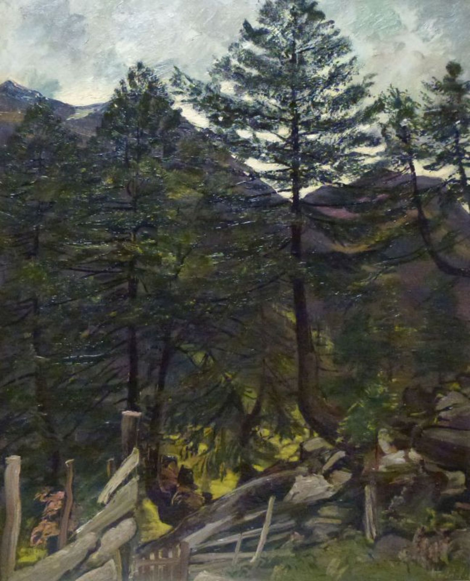 ''Lärchen in den Tauern''''Lärchen in den Tauern''Anton Leidl (1900-'76), 1940 Öl/LW, sign., rs.