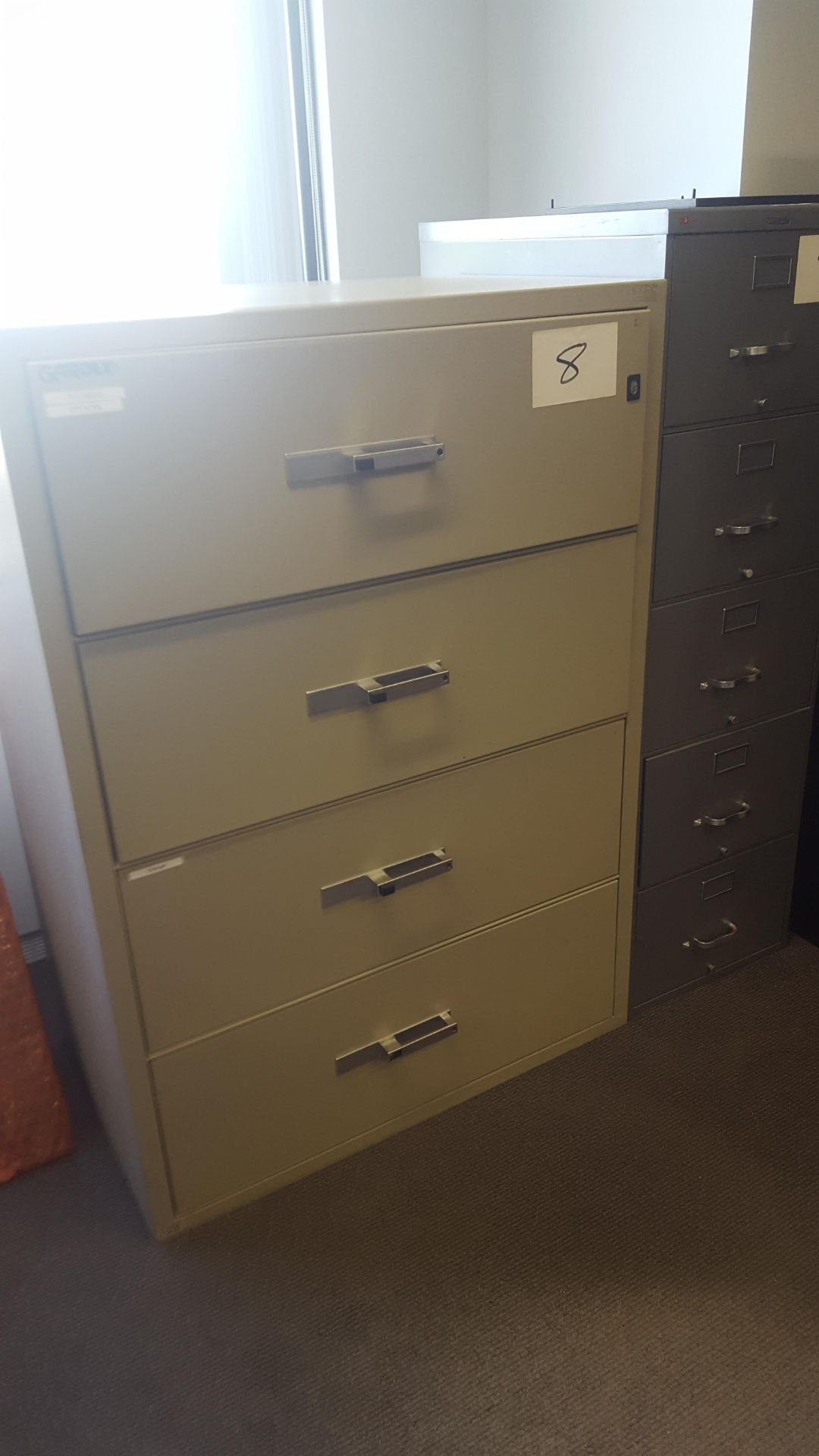 Gradex Fire Proof 4 Drawer Lateral File Cabinet