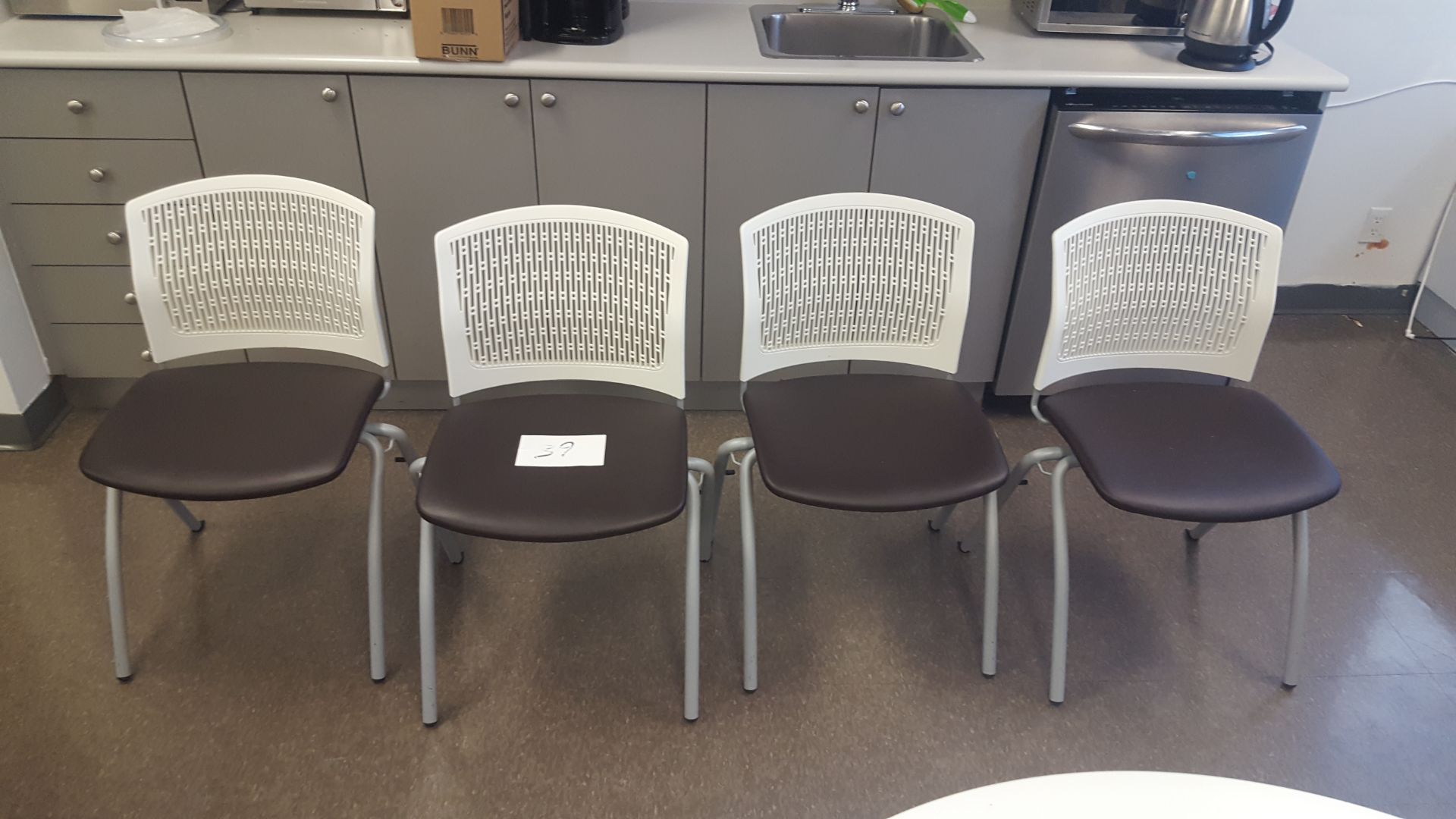 White and Black Chairs