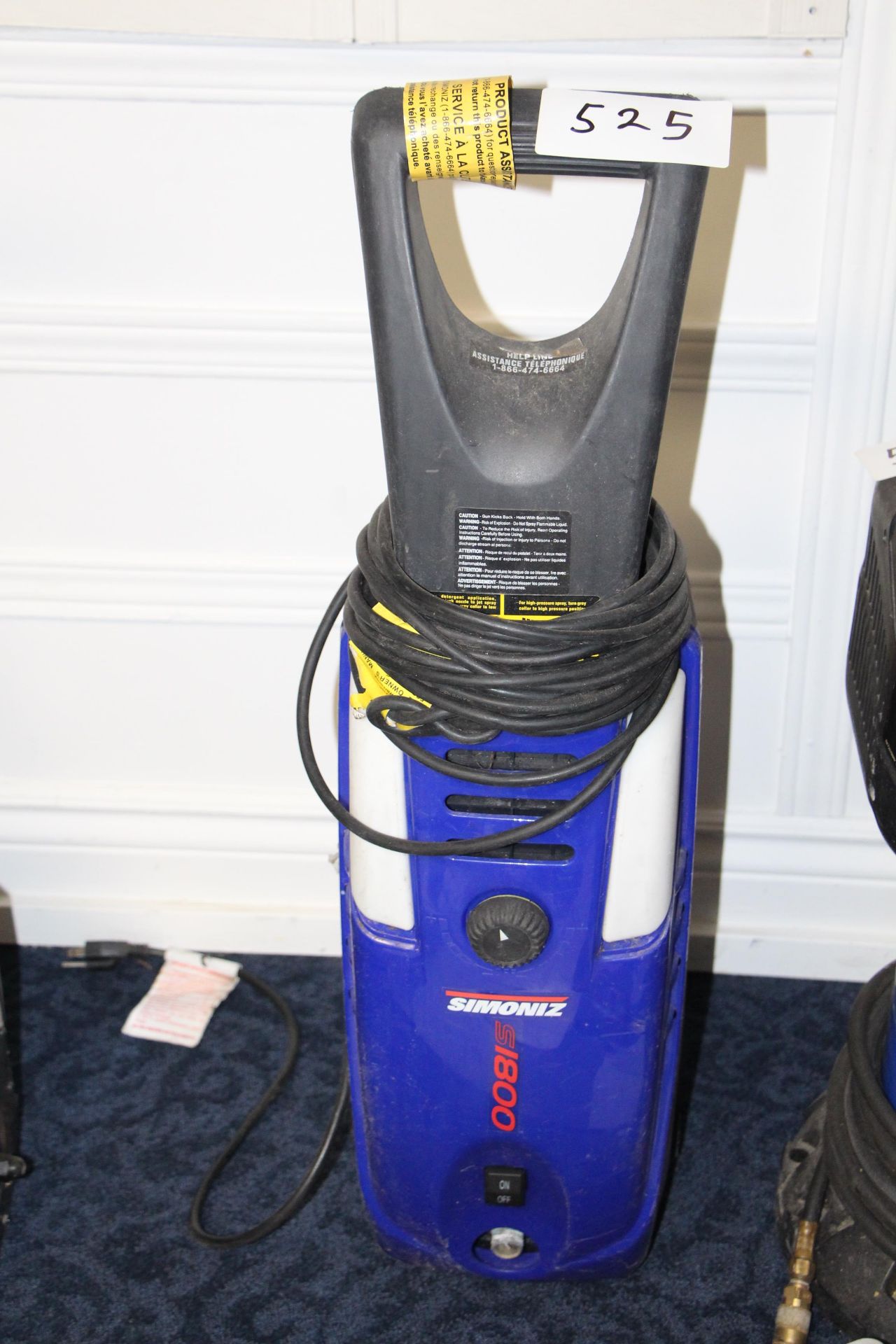 Simoniz S1800 electric pressure washer