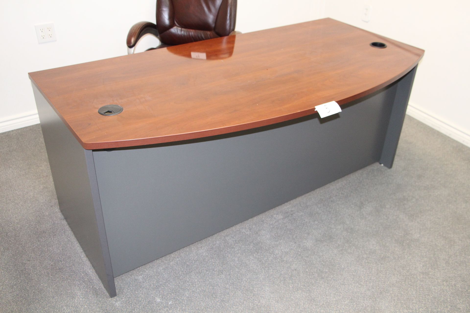 Mahogany color office desk