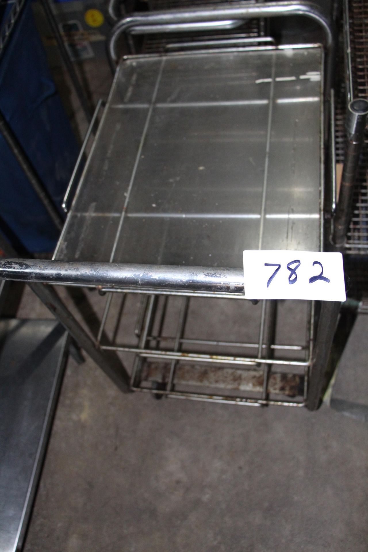 stanless steel 2 tier cart