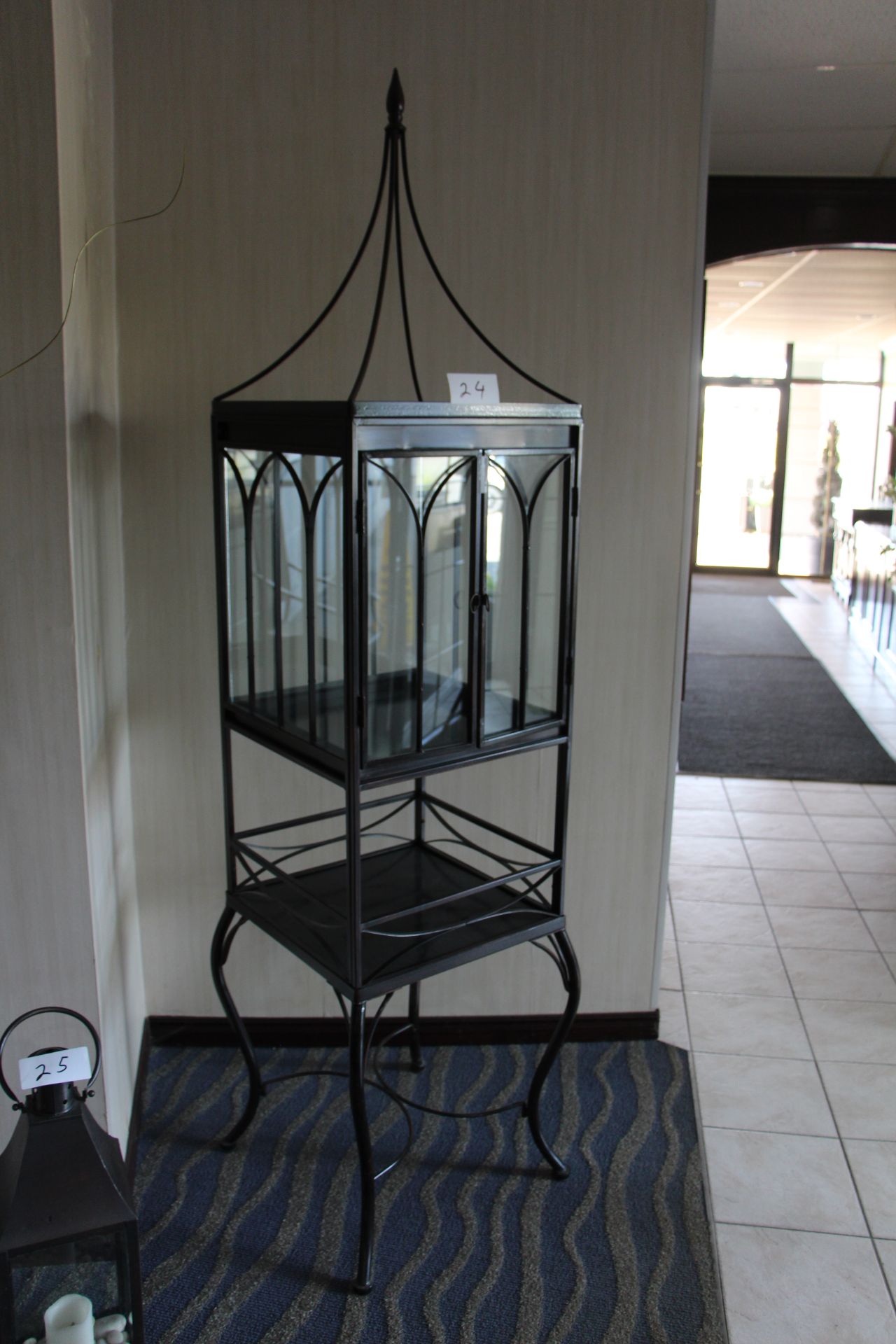 Wrought iron display stand