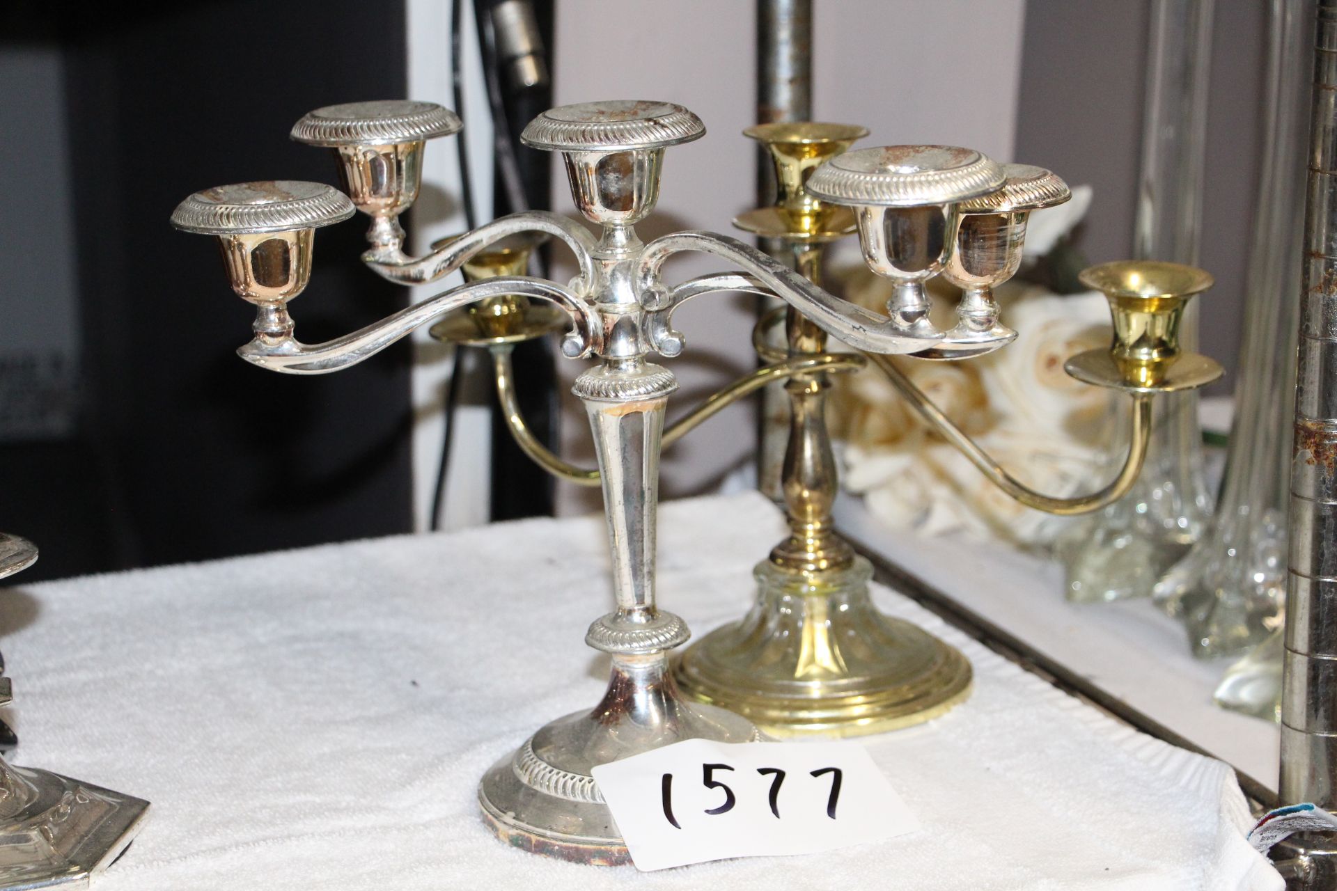 Lot 2 misc candle holder