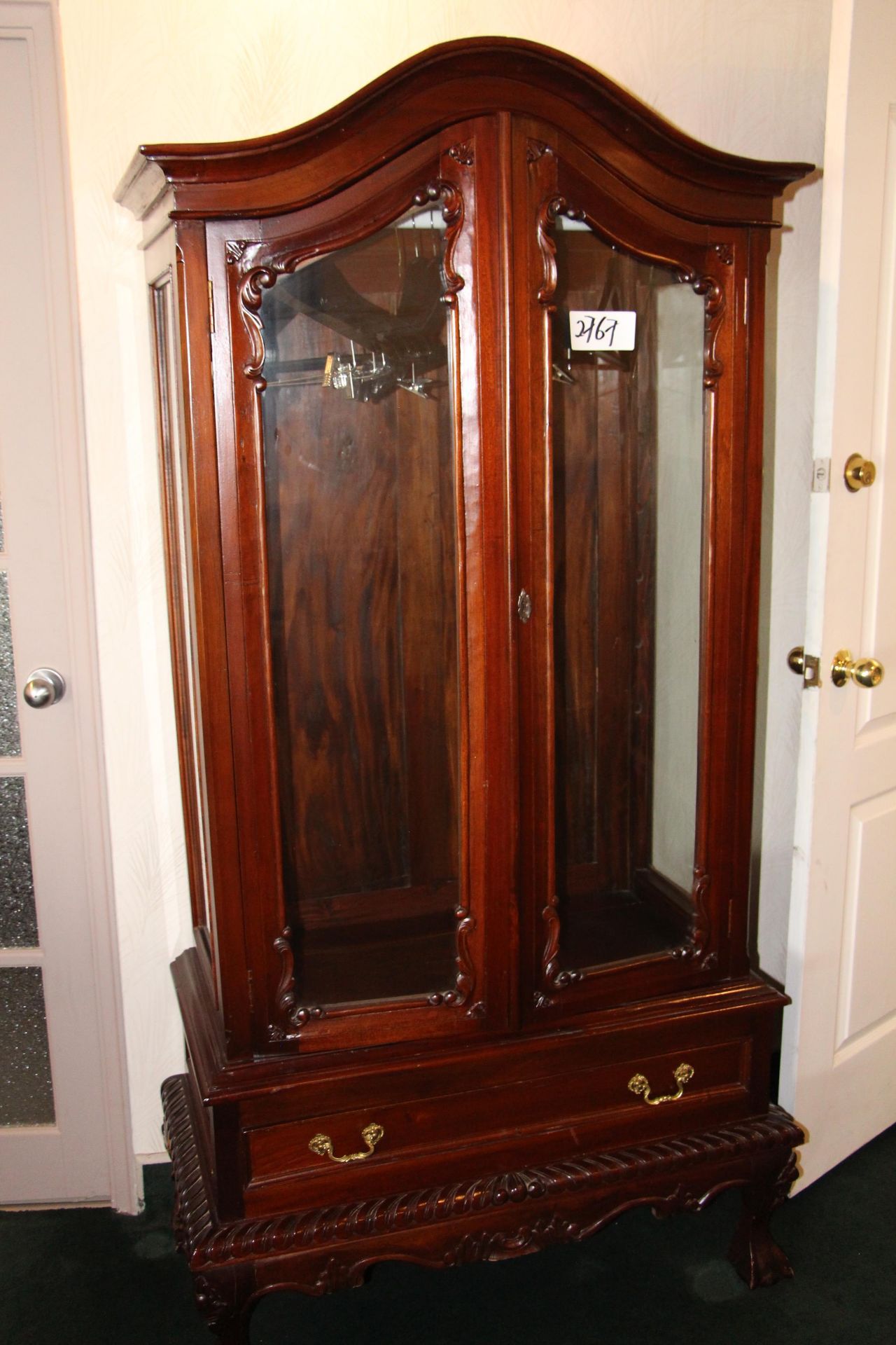 Mahogany color 2 glass door armiore (Room 306)