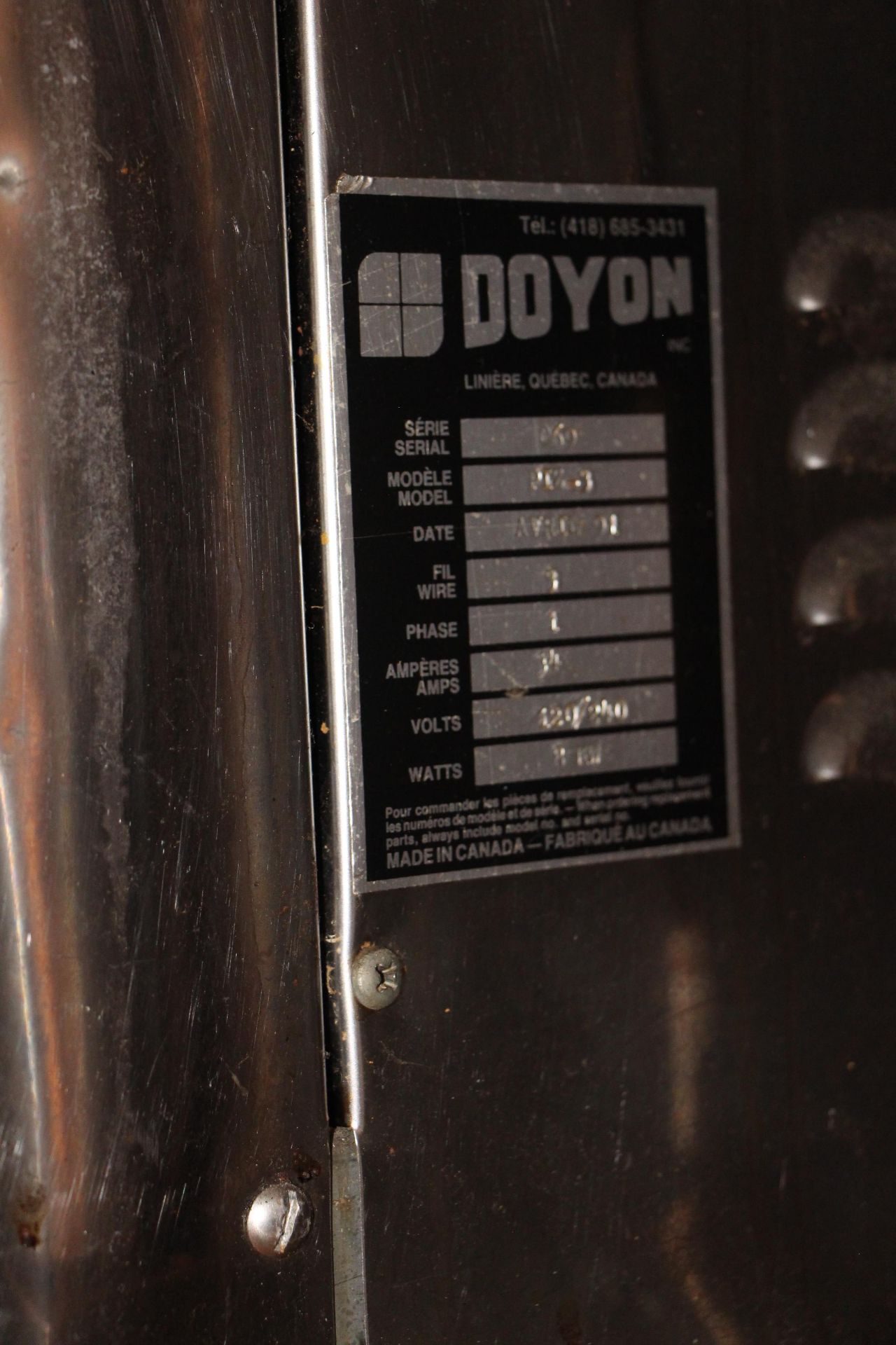 Doyon PIZ-3 pizza oven - Image 2 of 2