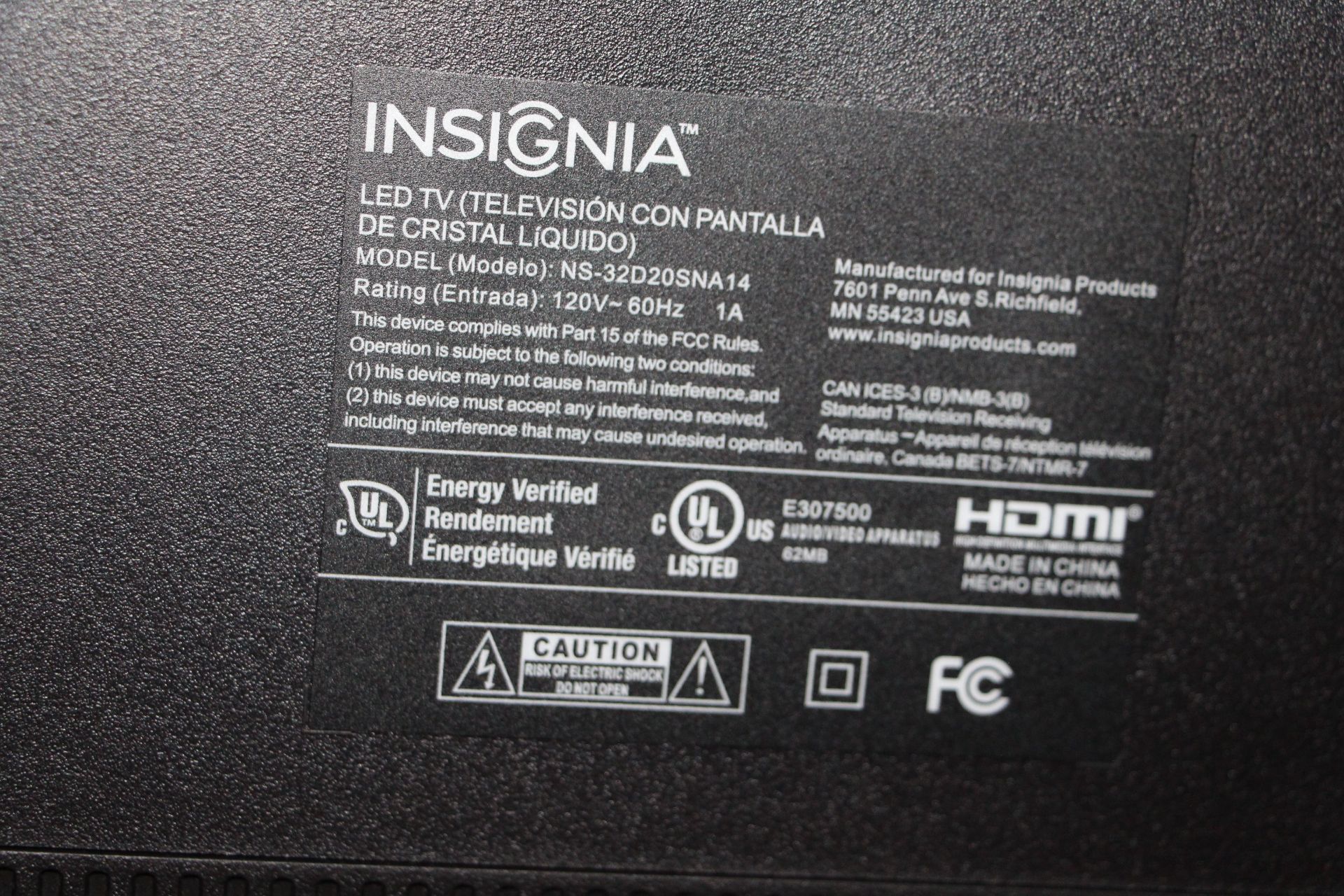 Insignia LCD TV - Image 2 of 2