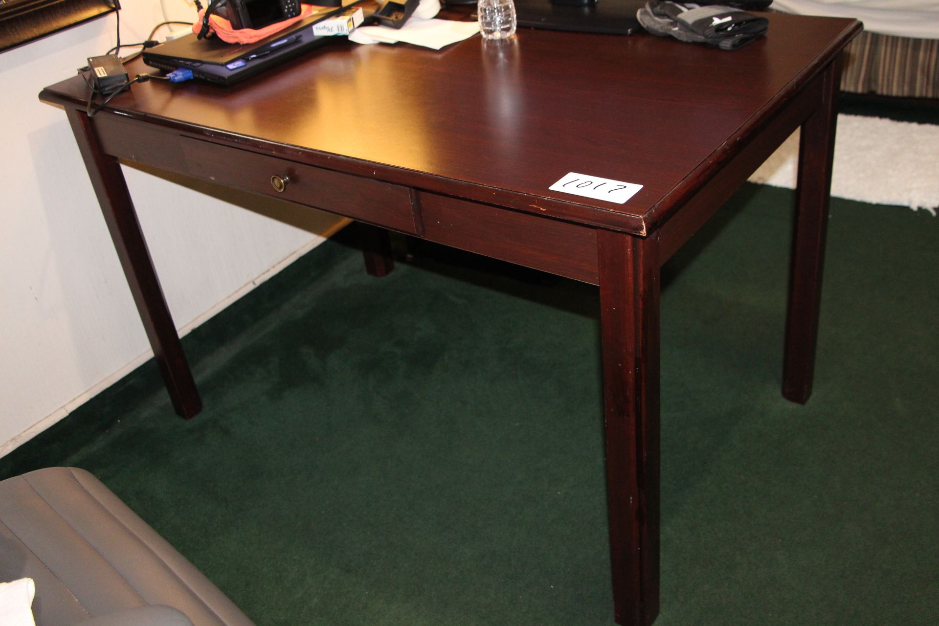 Mahogany color wooden desk