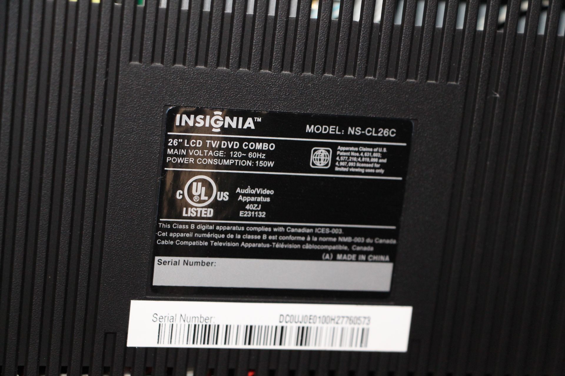 Insignia 26" LCD TV - Image 2 of 2