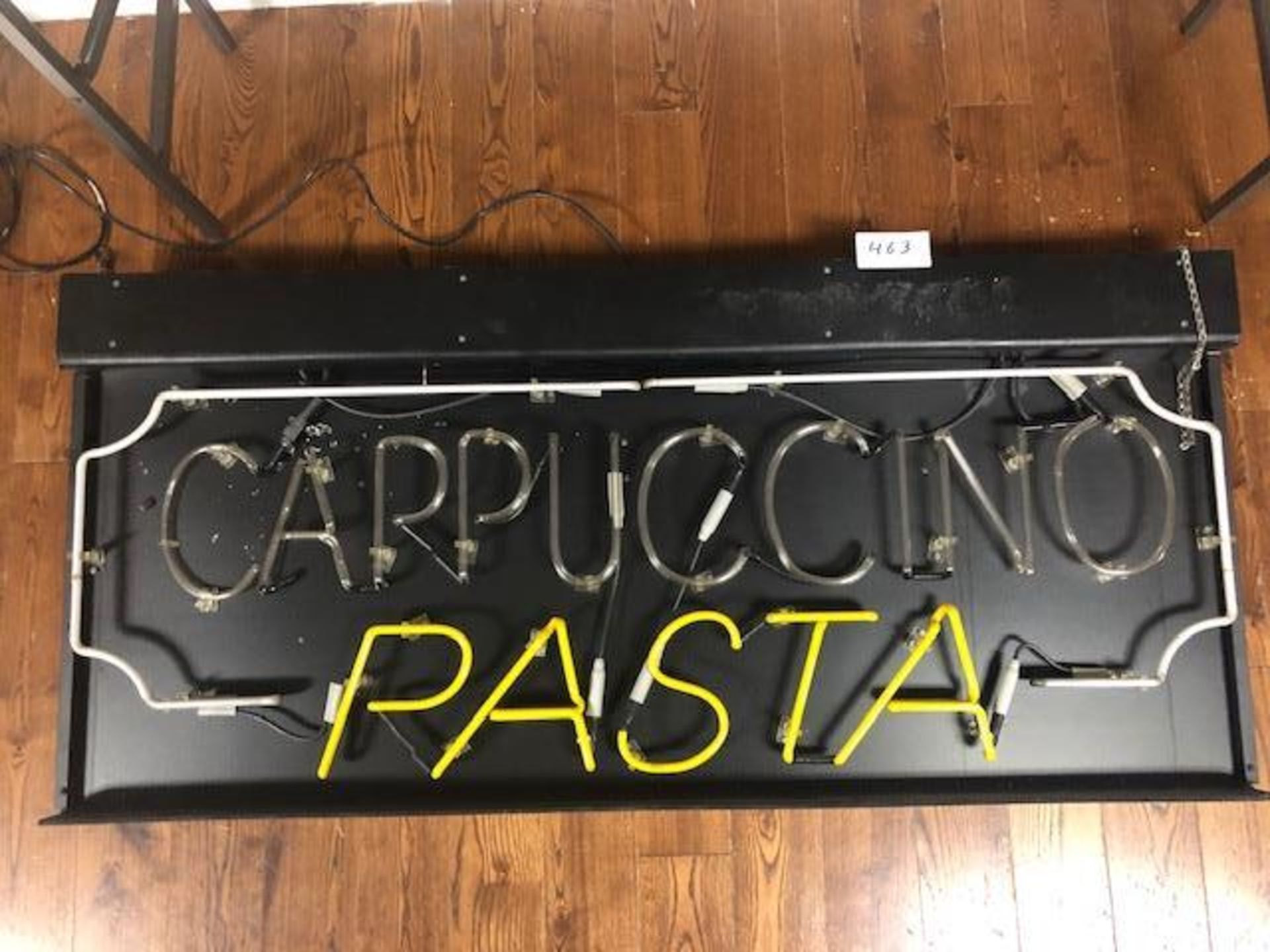 "Carpuccino Pasta" neon sign (AS IS)