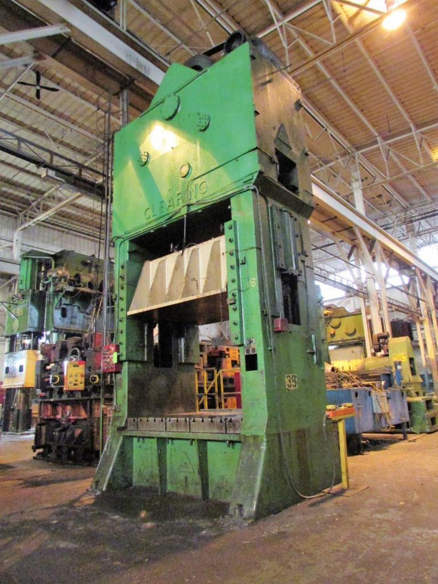 Clearing F2-350-84 350 Ton Two Point Eccentric Straight Side Press