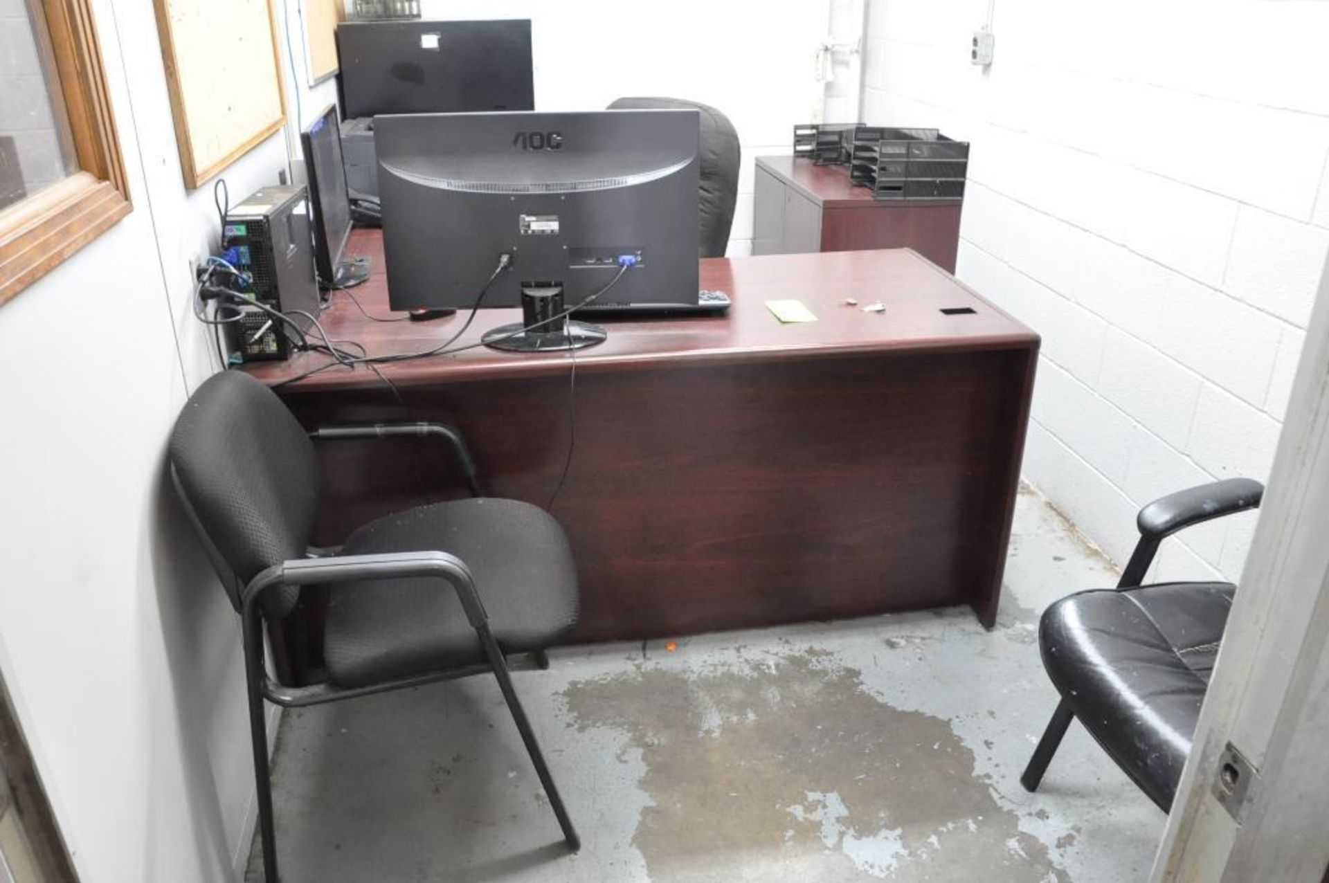 Lot-Furniture, Computer and Printer in (1) Office, (D-9)