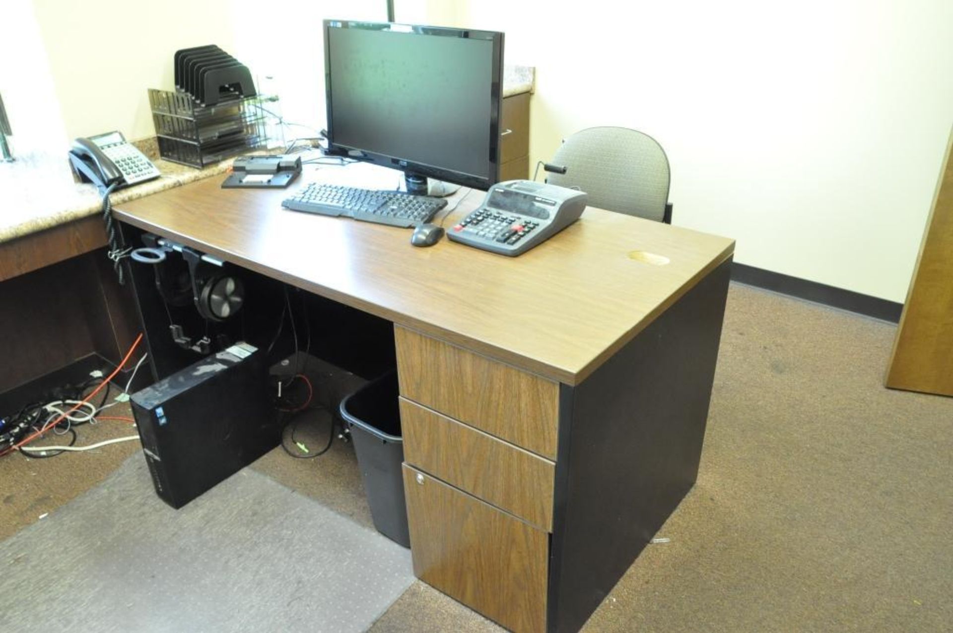 Lot-Furniture and Computer in (1) Office, (Built-In Furniture Not