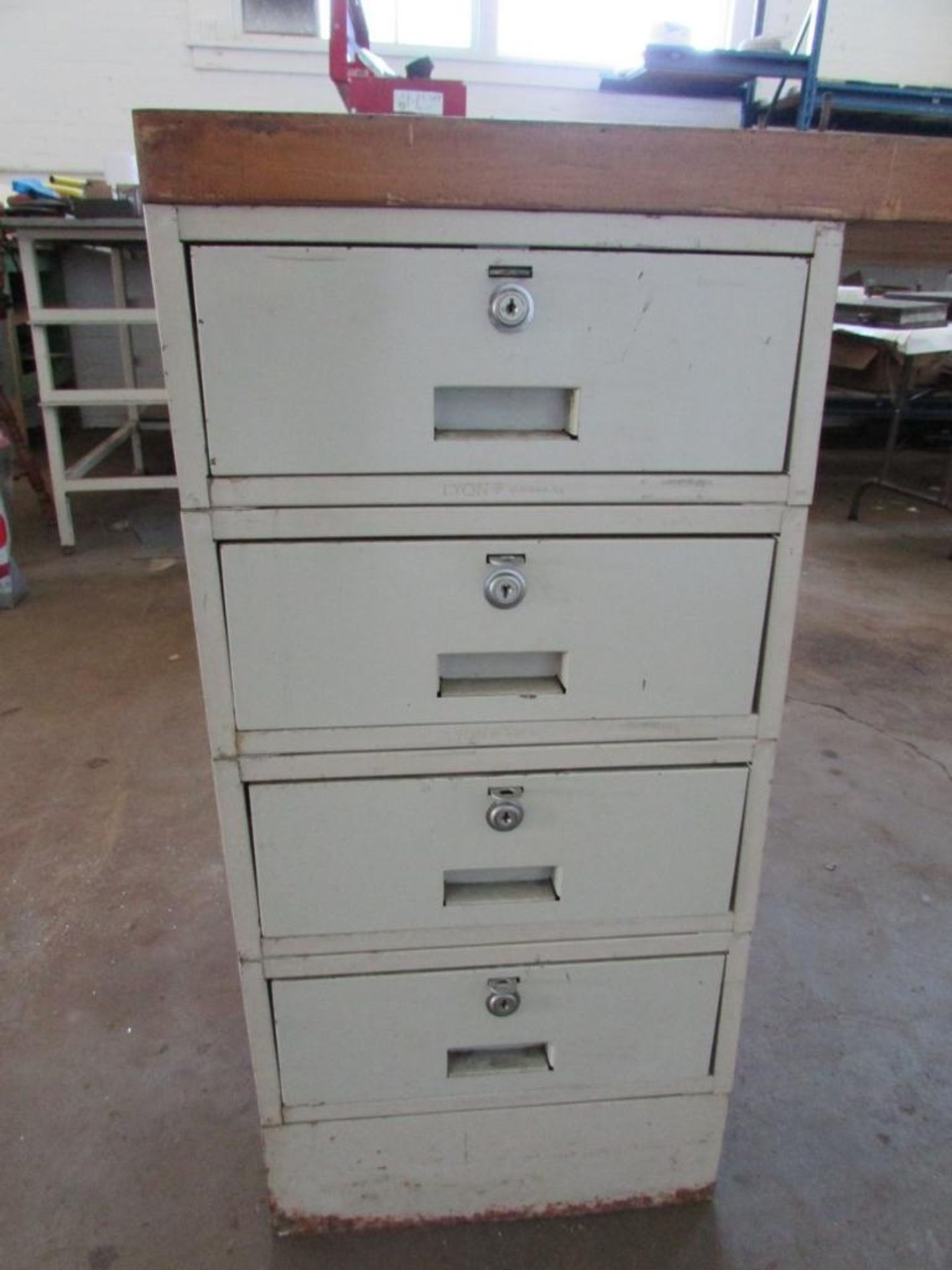 Lyon, Butcher Block Wood Top Workstation - Image 3 of 4