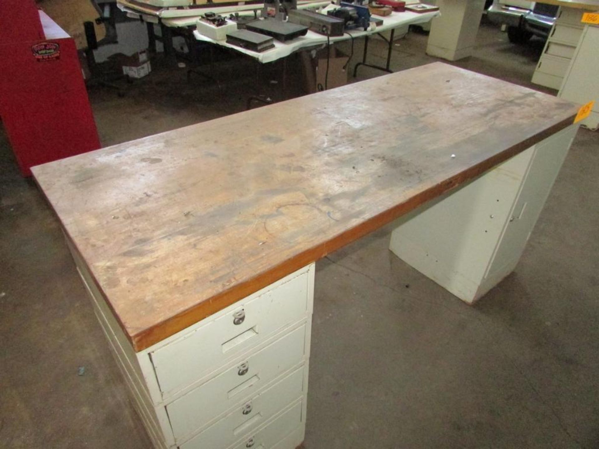 Lyon, Butcher Block Wood Top Workstation - Image 2 of 4