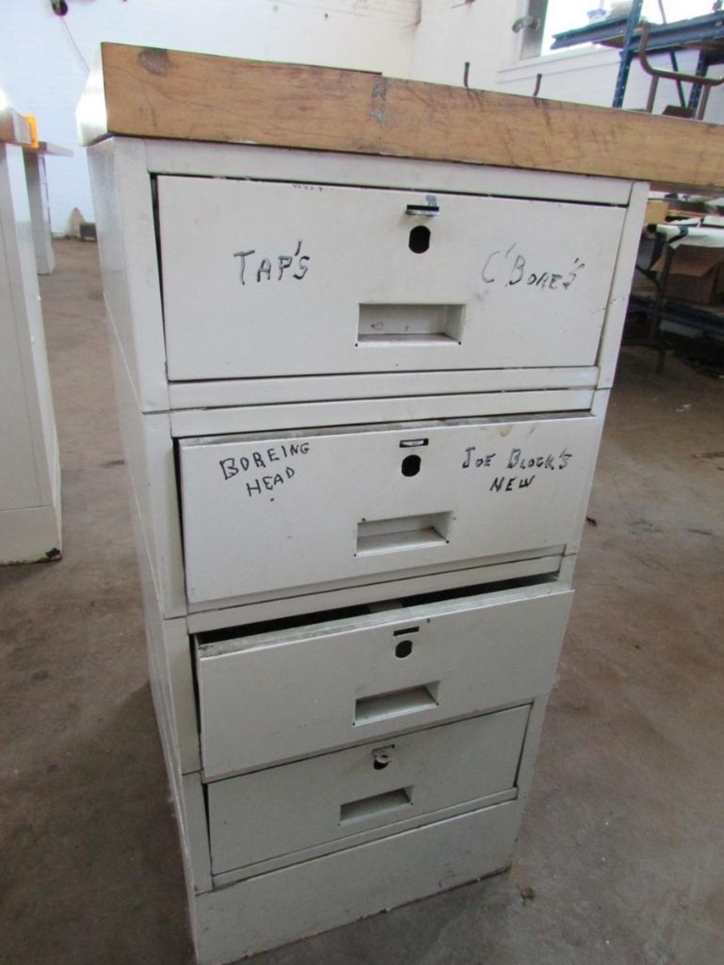 Lyon, Butcher Block Wood Top Workstation - Image 3 of 4