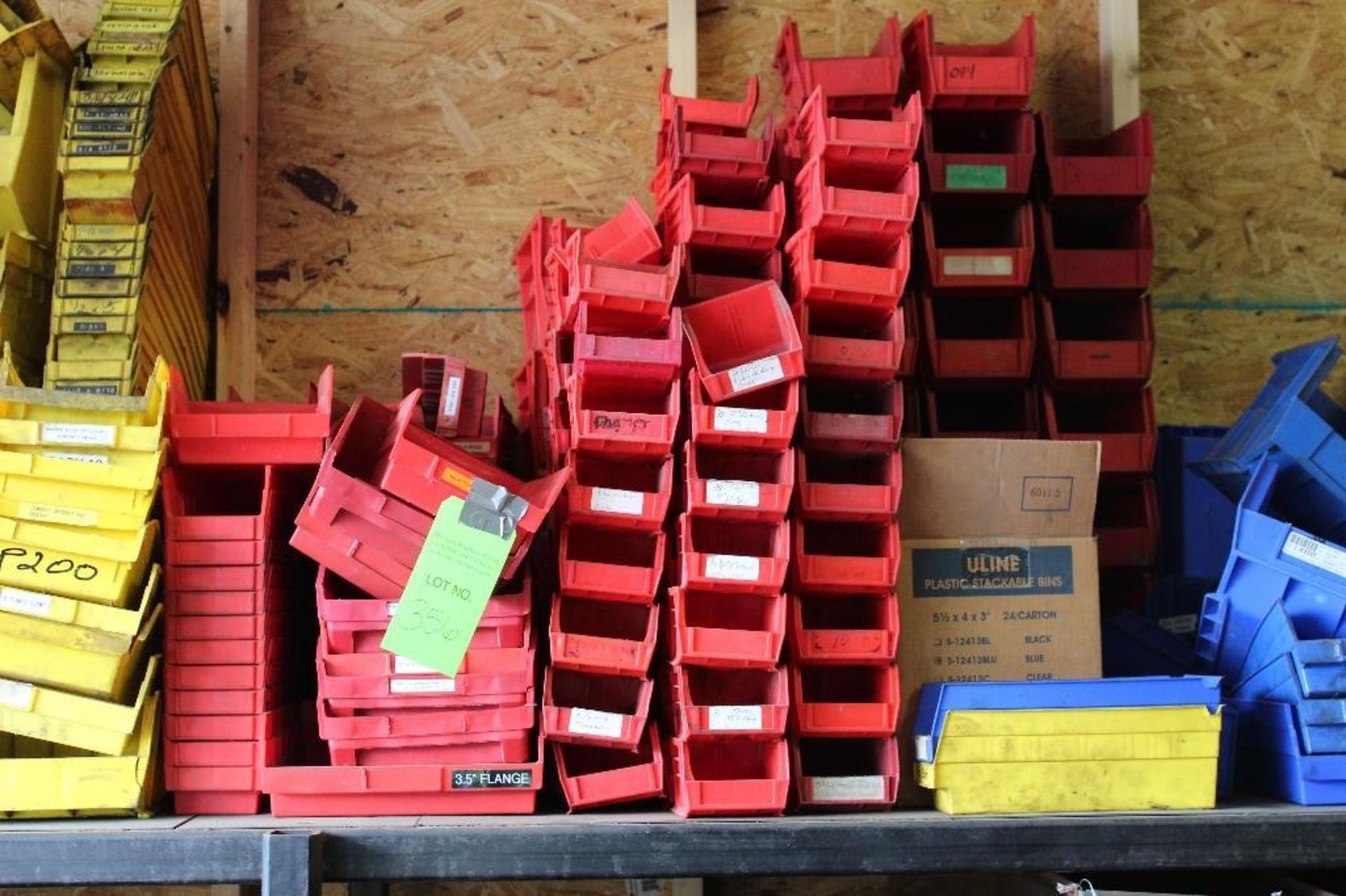 Lot of Red Bins