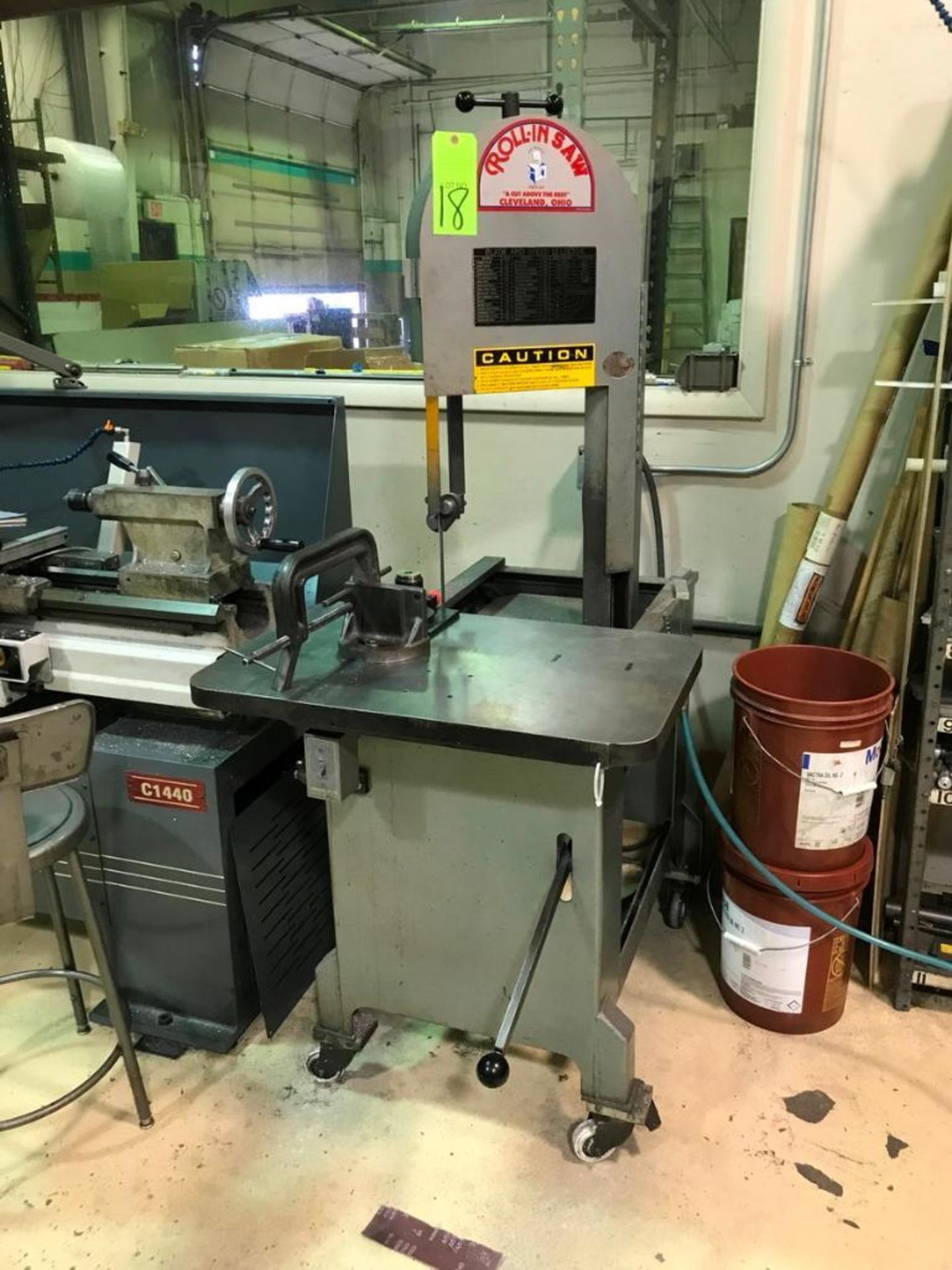 Roll-In Saw, mdl. EF1459, Vertical All Purpose Band Saw