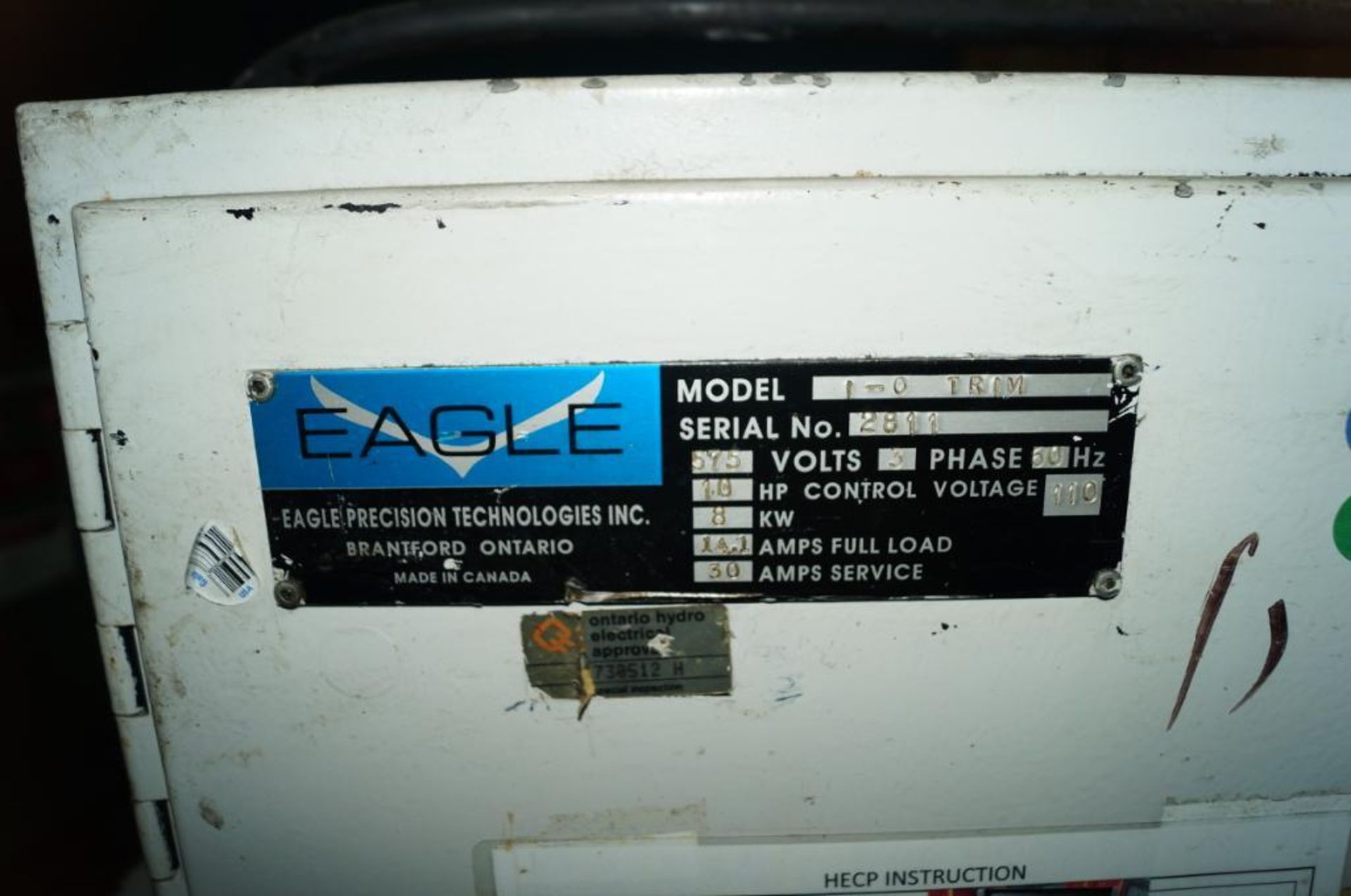 EAGLE, MODEL TRIM , I/O TUBE END FORMING MACHINE - Image 7 of 7