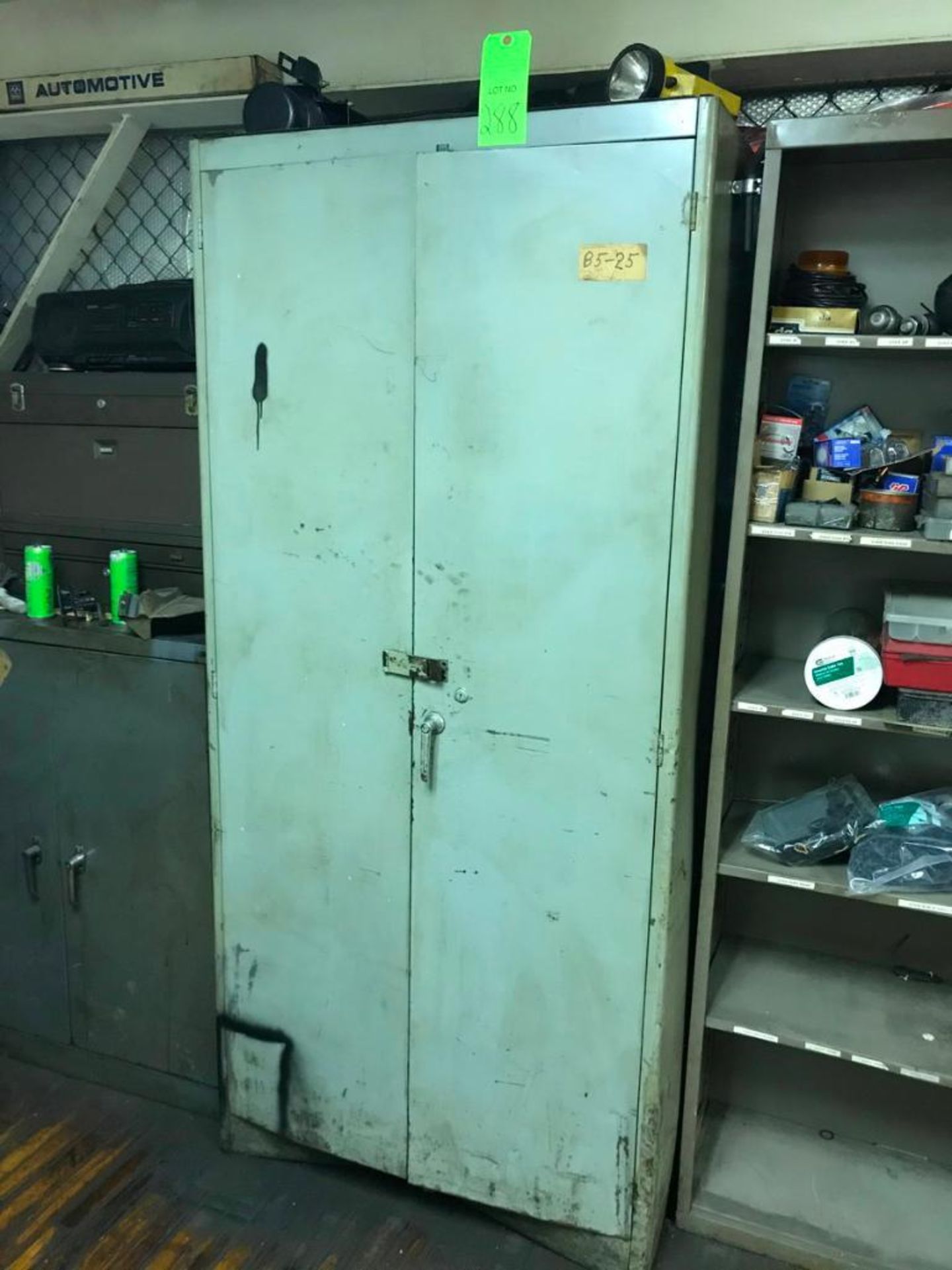 (1) 2-Door Storage Cabinet