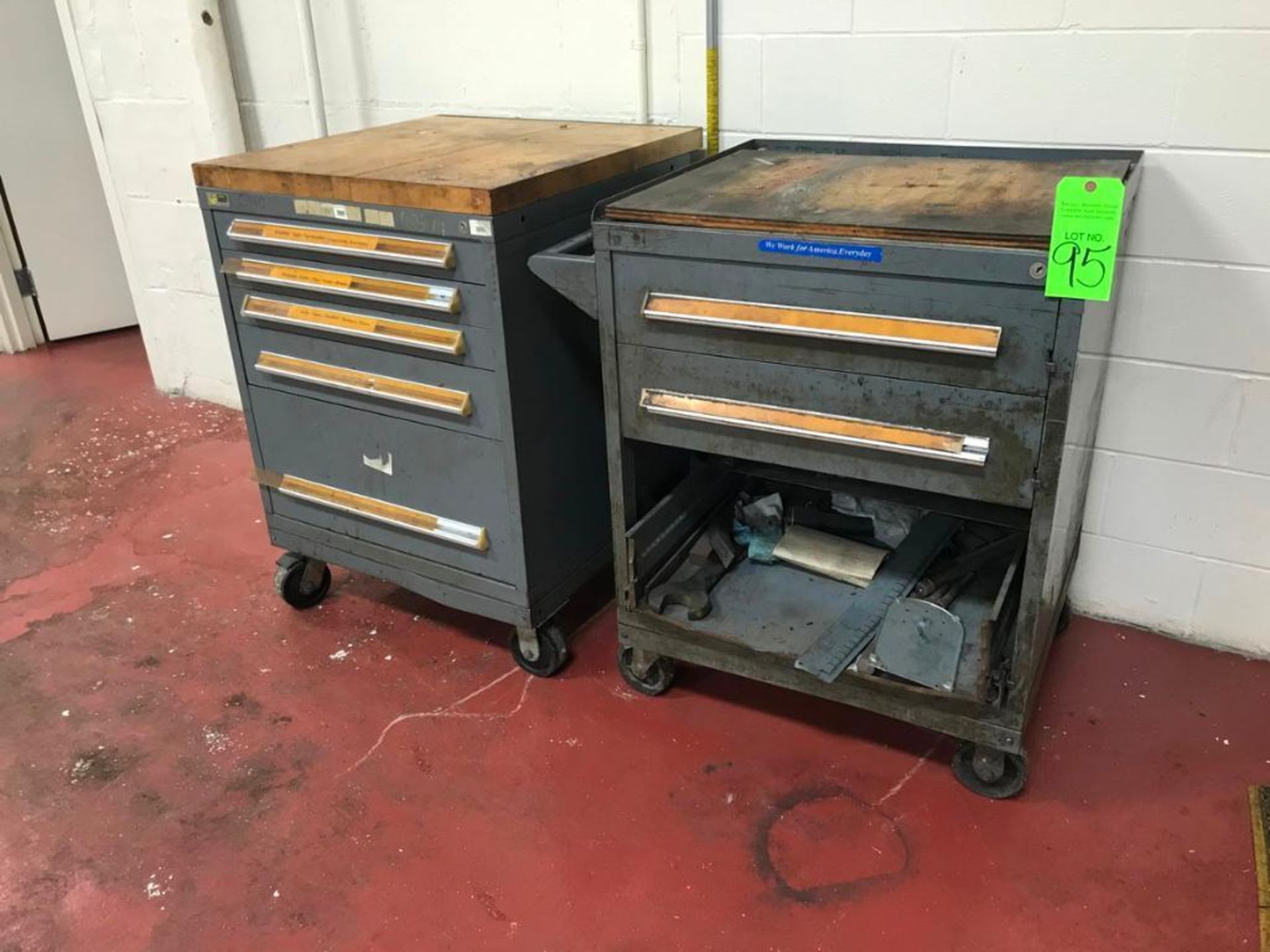 (2) Portable Multi-Drawer Tool Cabinets