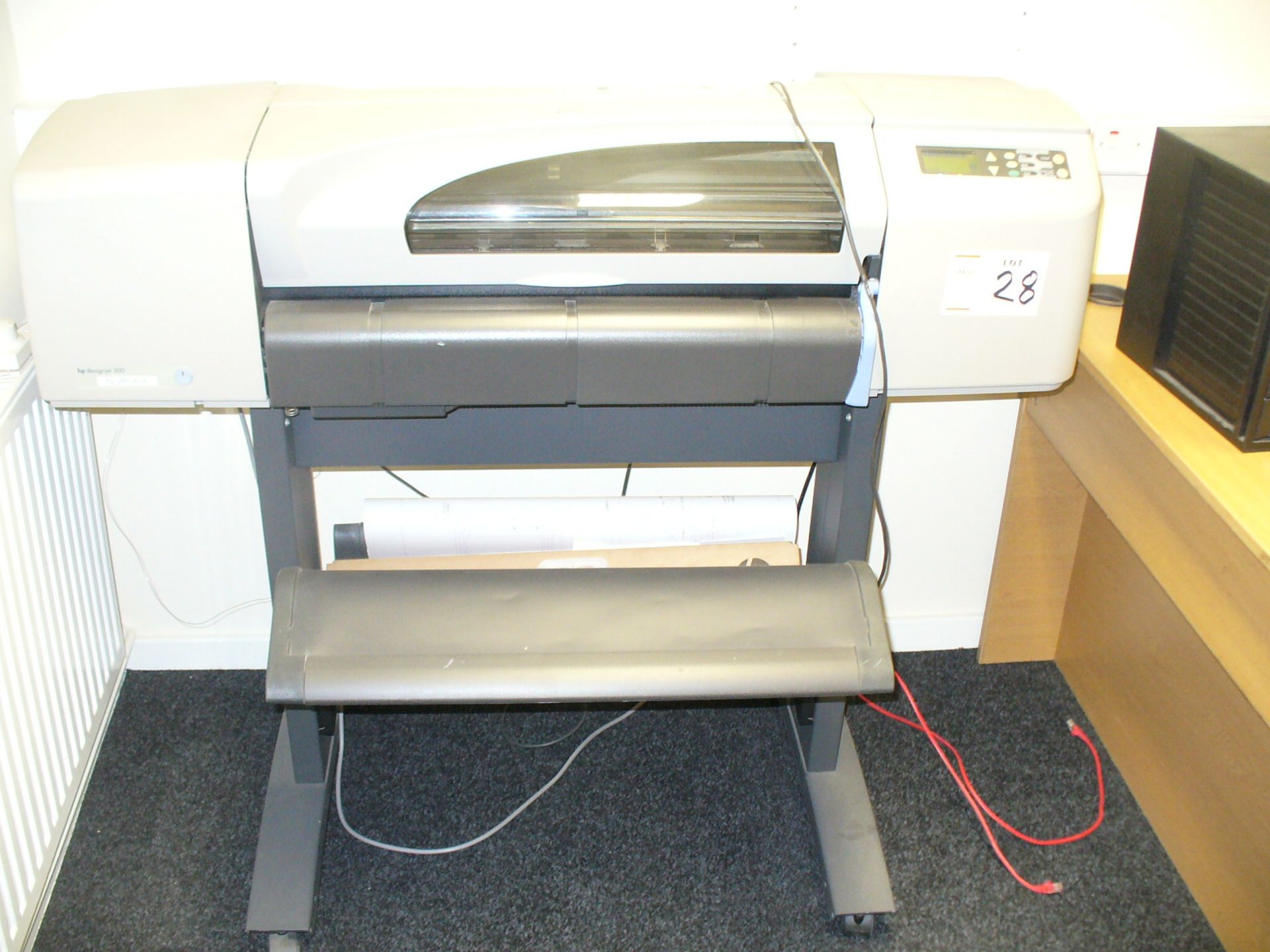 HP Designjet 500 approximately 650mm wide 4 colour wide printer