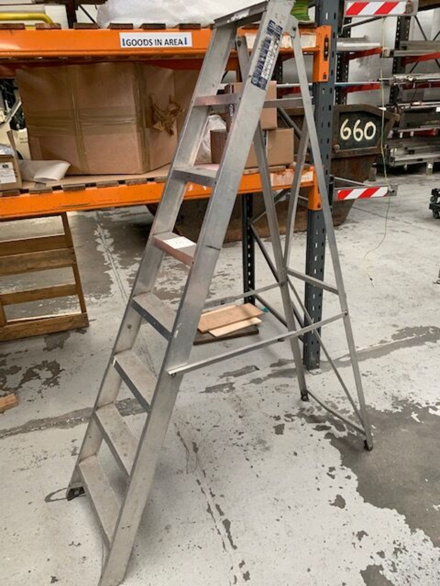 8 riser Ramsey aluminium STEP LADDER