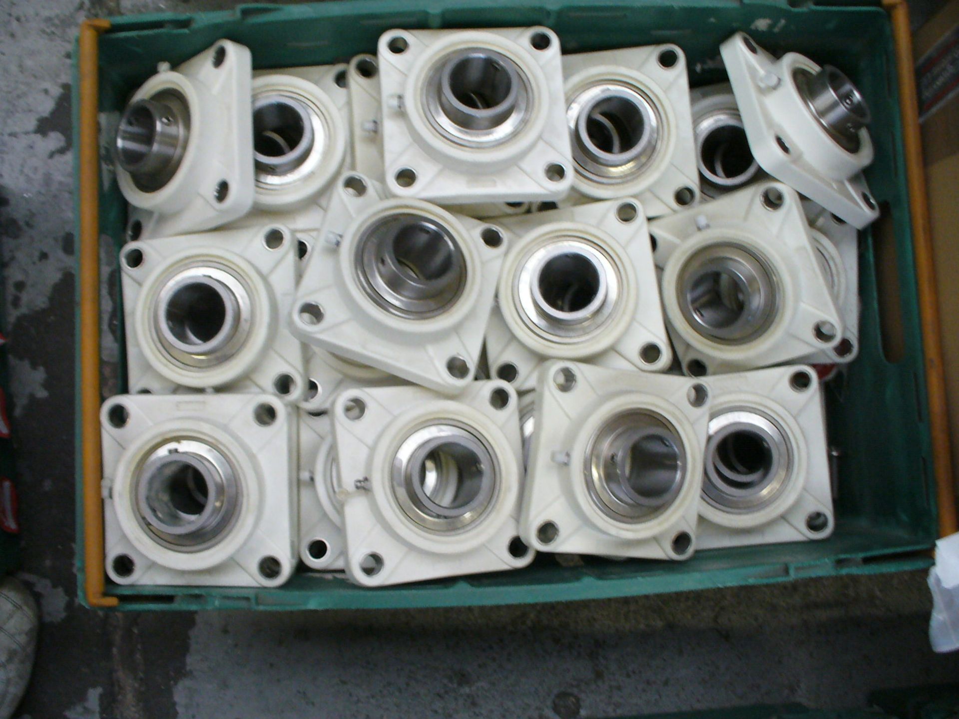 2 BINS and 2 BOXES - Quantity approx 120 total, 2 hole bearing housings and 1 box of 4 hole - Image 2 of 3