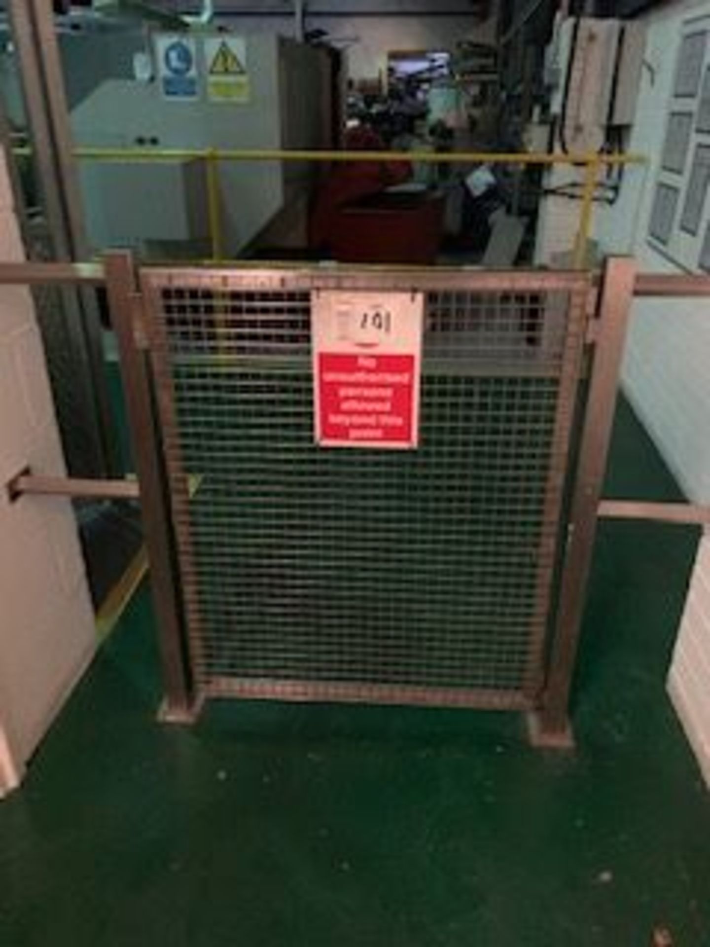 60" stainless steel BARRIER, width 32" pedestrian gate, 43" high - Image 2 of 2