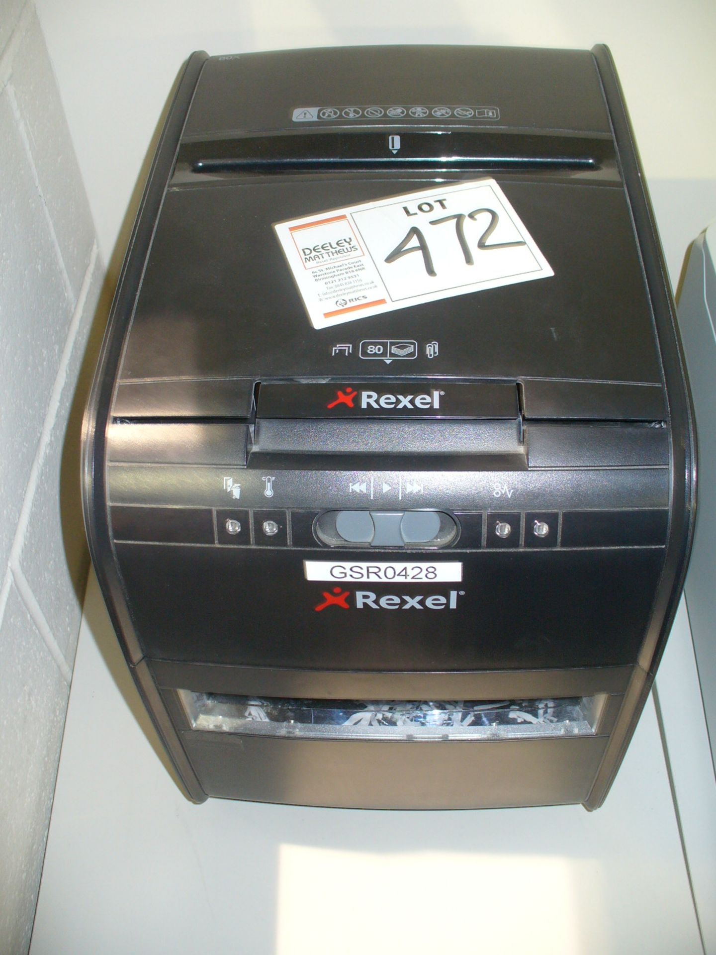 Rexel 80 X cross cut SHREDDER - 80 sheet autofeeder