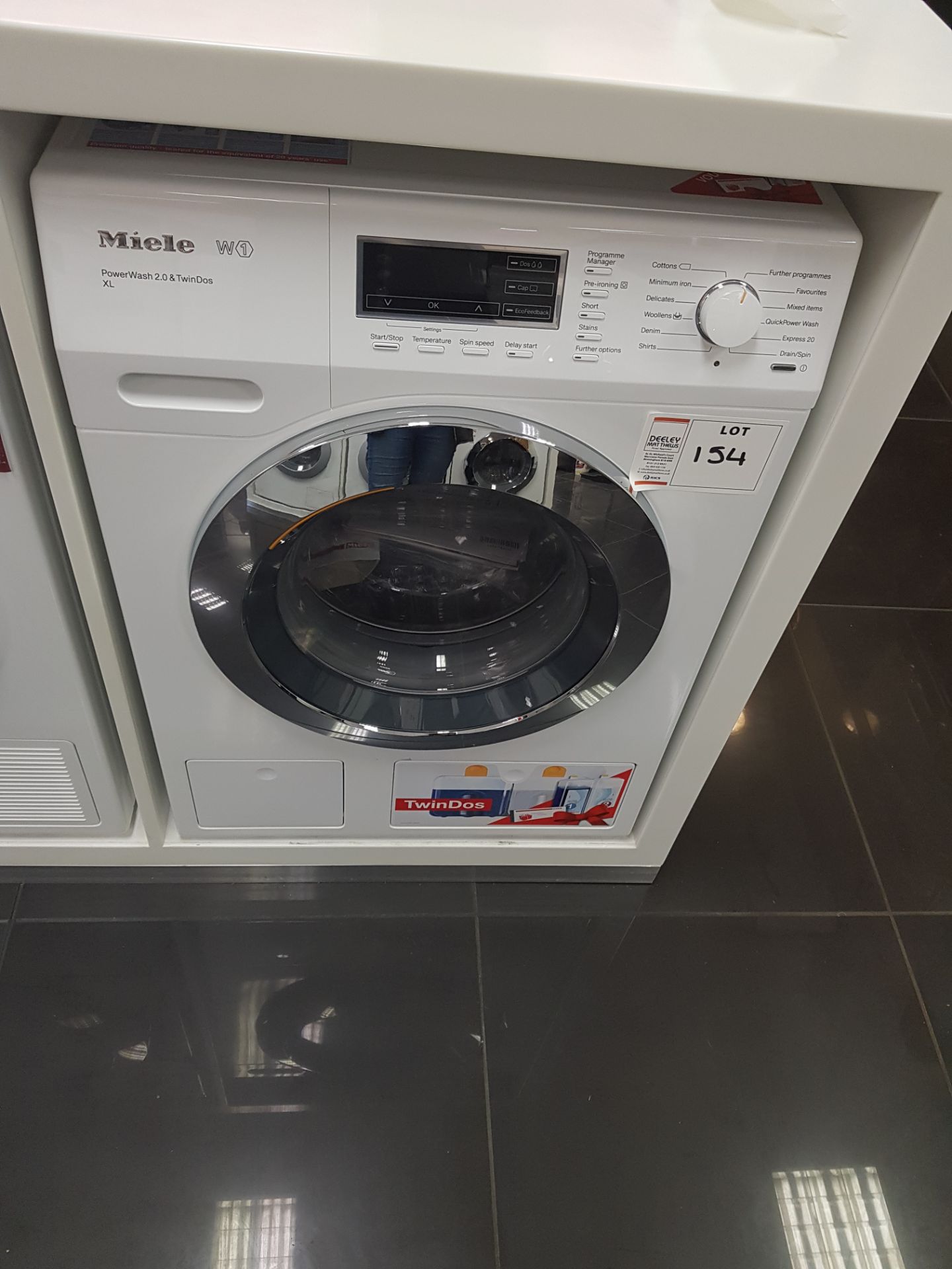 Miele WKR571WPS WASHING MACHINE 8kg drum delay start LED drum lighting RRP £1,735