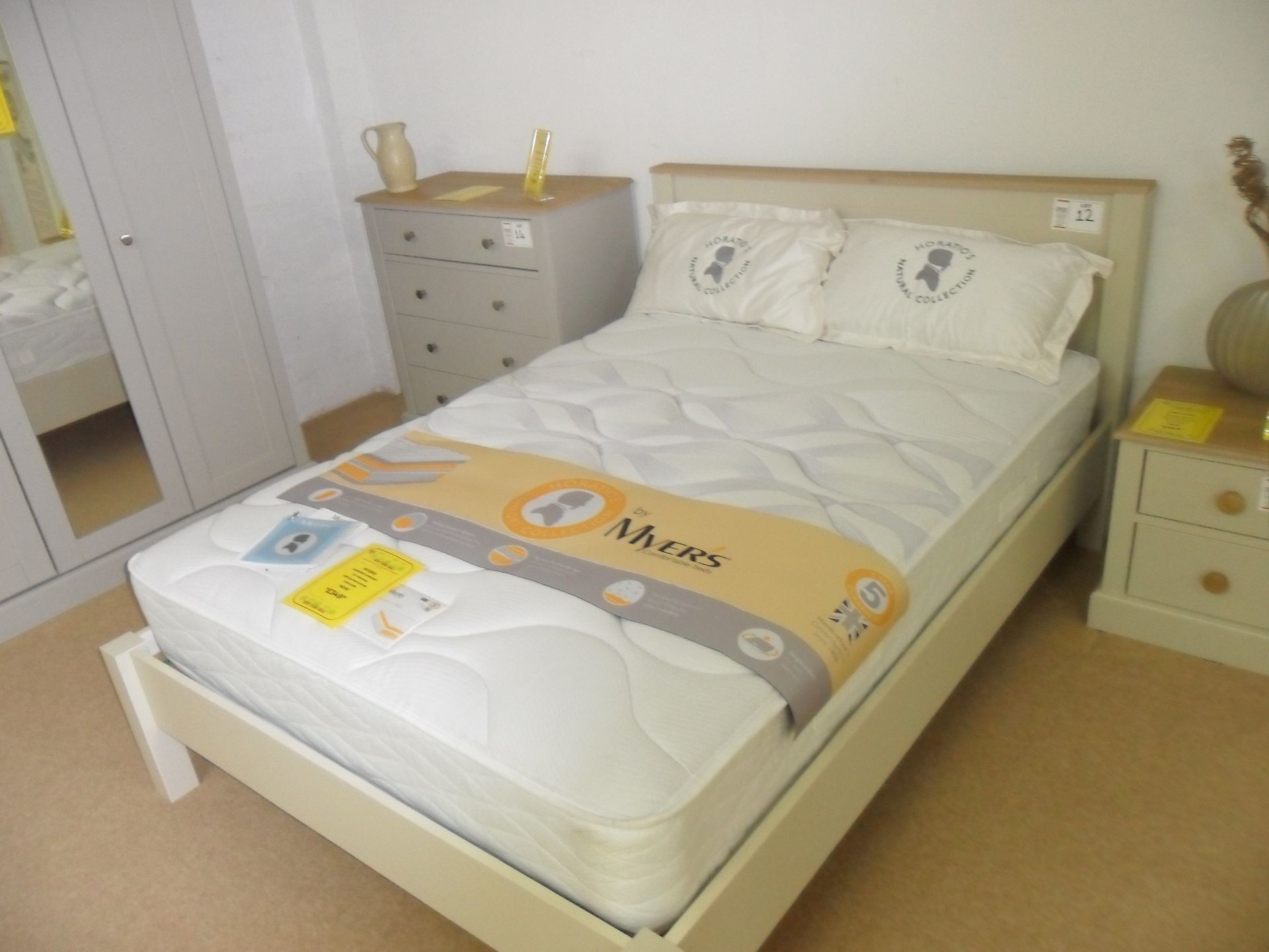 Myers Kingstown Sophie Range DOUBLE BED FRAME Skimming Stone RRP £645, Myers Supreme Comfort 4'6" - Image 2 of 2