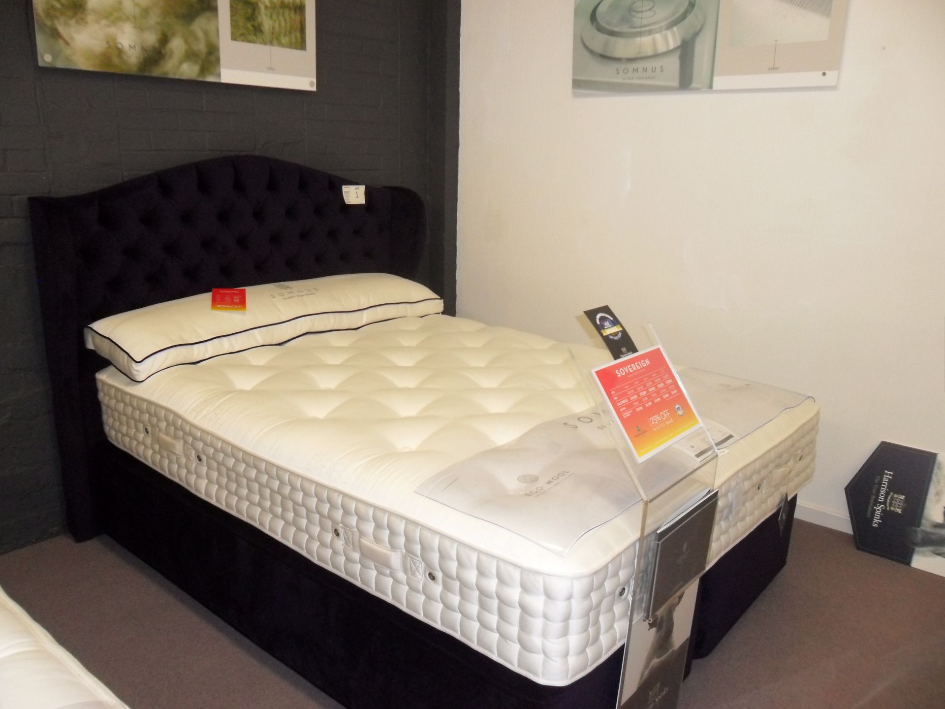 Harrison Spinks Somnus Soverign 16000 sleep sytem, 150cm king size bed, (RRP £3589) Churchill Contin - Image 2 of 3