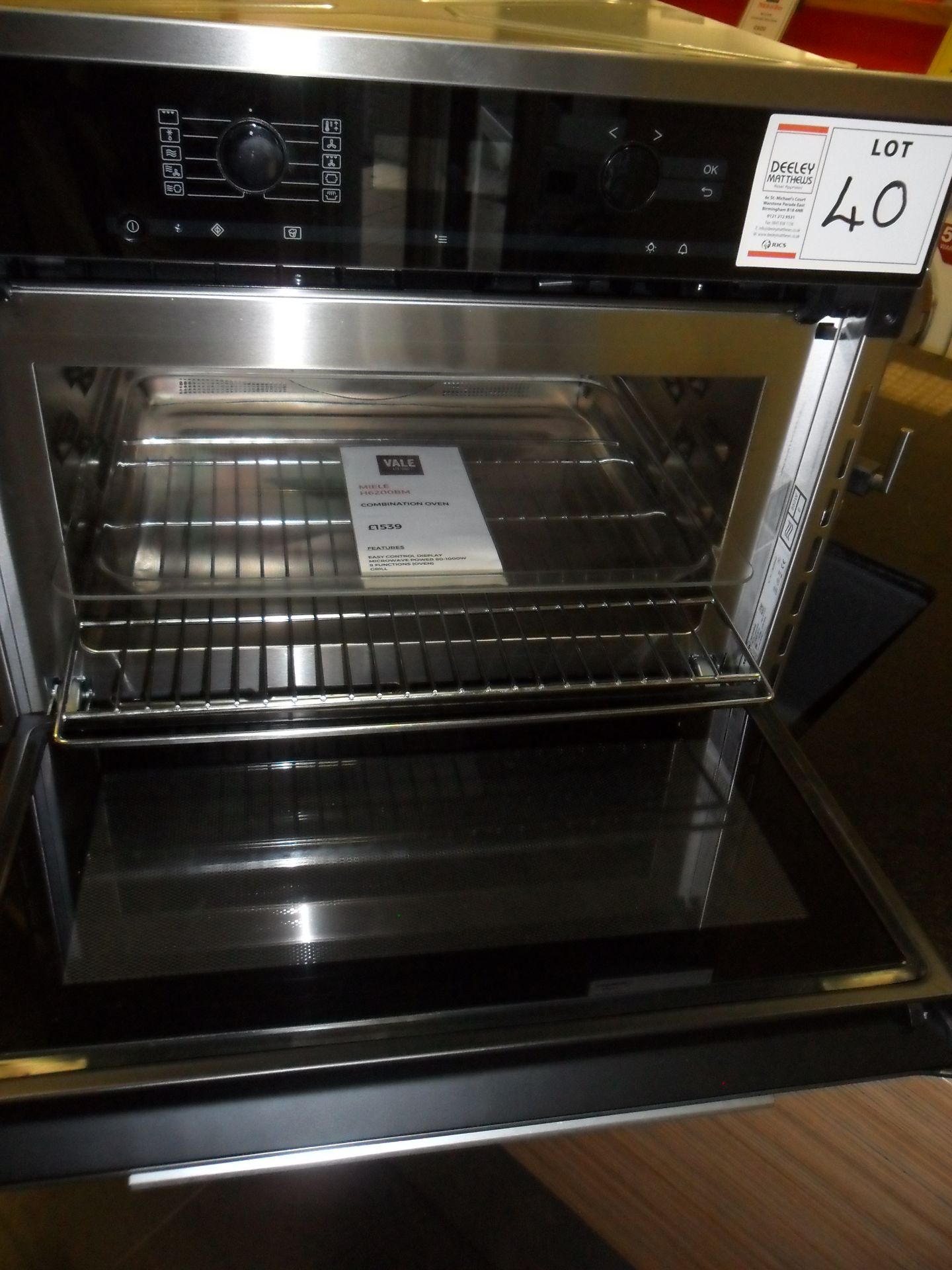 Miele H6200BM microwave COMBINATION OVEN RRP £1,539 - Image 3 of 3