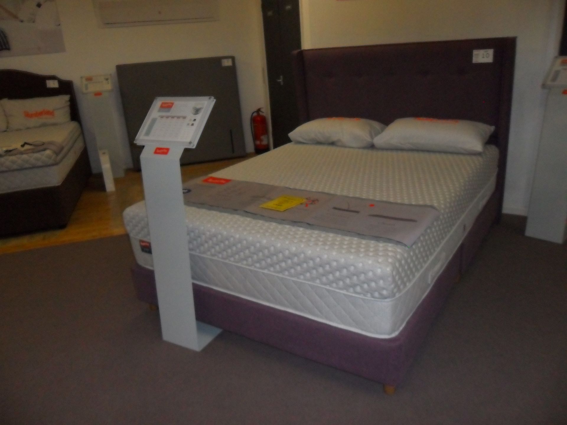 Slumberland low DIVAN BASE and HEADBOARD with a Slumberland grace MATTRESS (RRP £2939) - Image 2 of 2