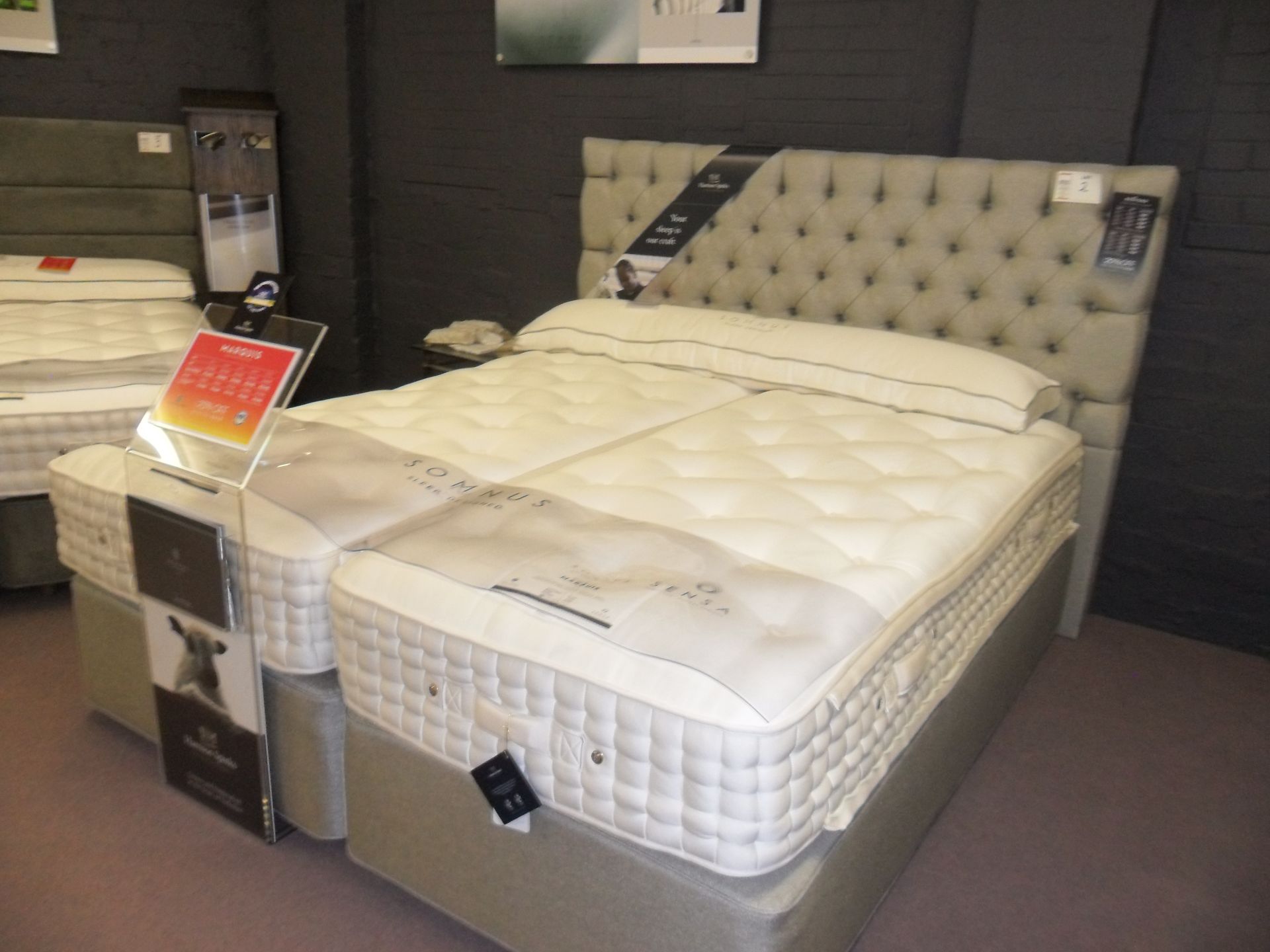 Harrison Sprinks Somnus Marquis 14000 sleep system super king size bed (RRP £4279) Bedford 180cm - Image 2 of 2