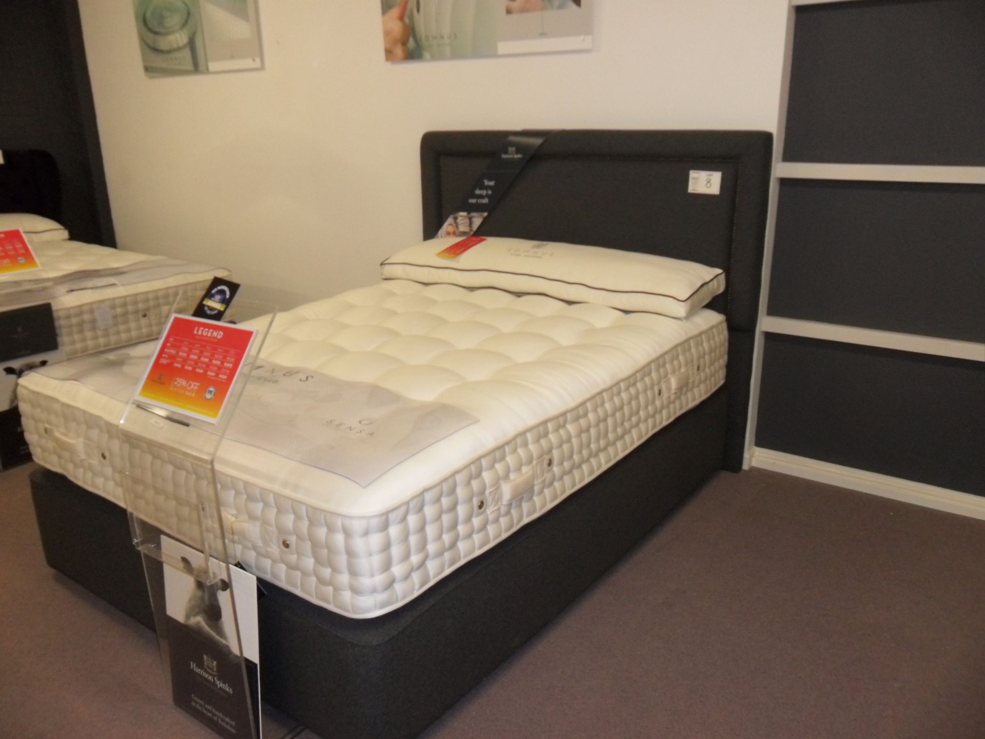 Harrison Sprinks Somnus Legend 22500 Sleep system, 135cm double bed and mattress (RRP£ 4069), Monac - Image 2 of 2