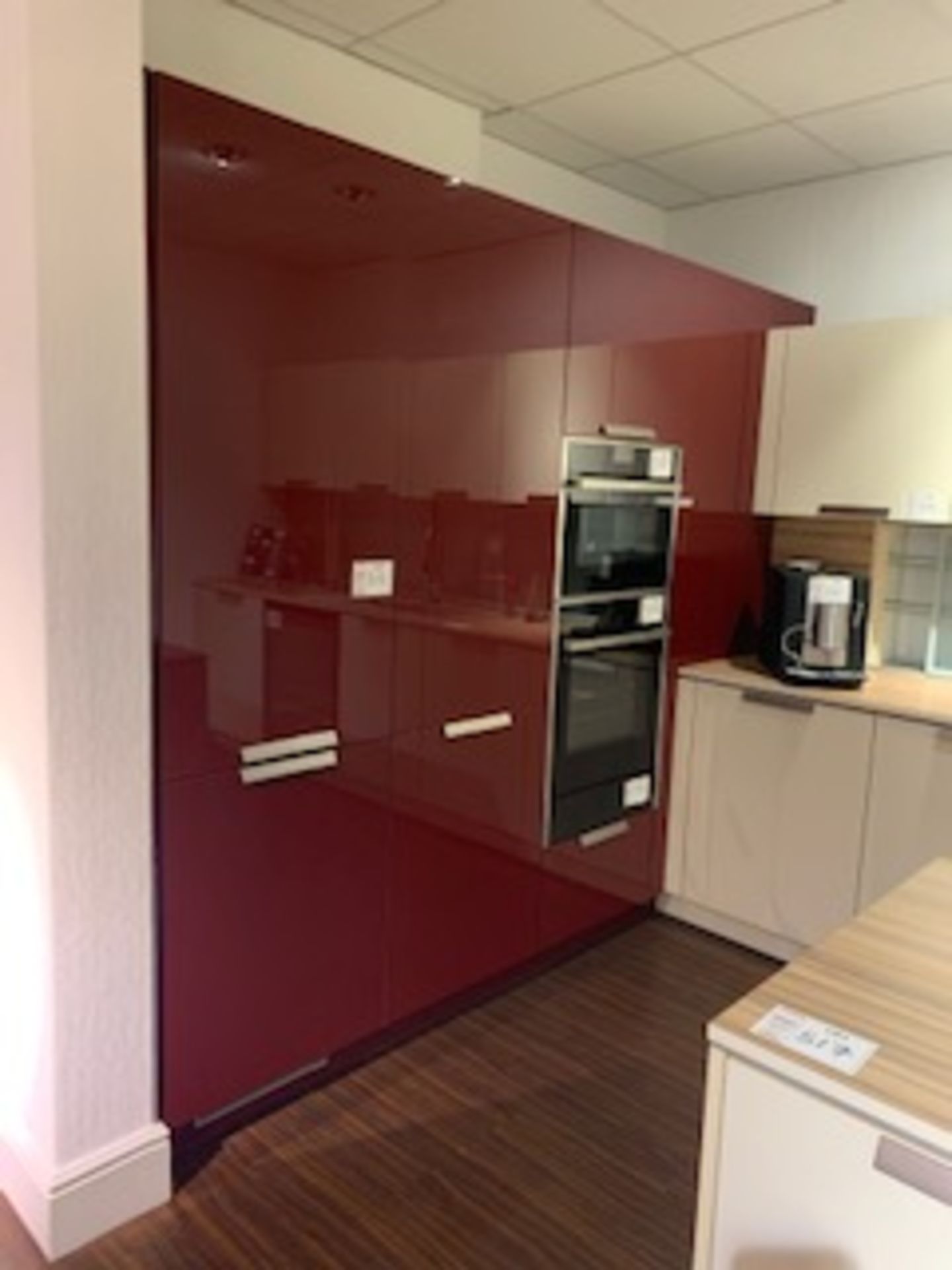 Burgundy Miele DISPLAY 2670l x 2210h x 550d (integrated appliance not included see Lots 550-553)