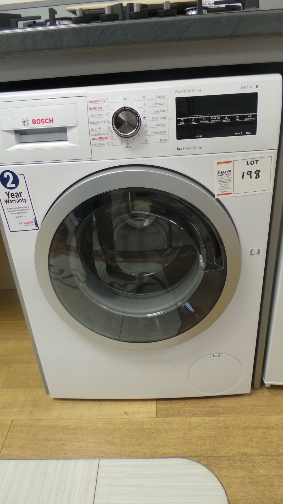 Bosch WASHER DRYER 7kg wash 4kg dry RRP £699